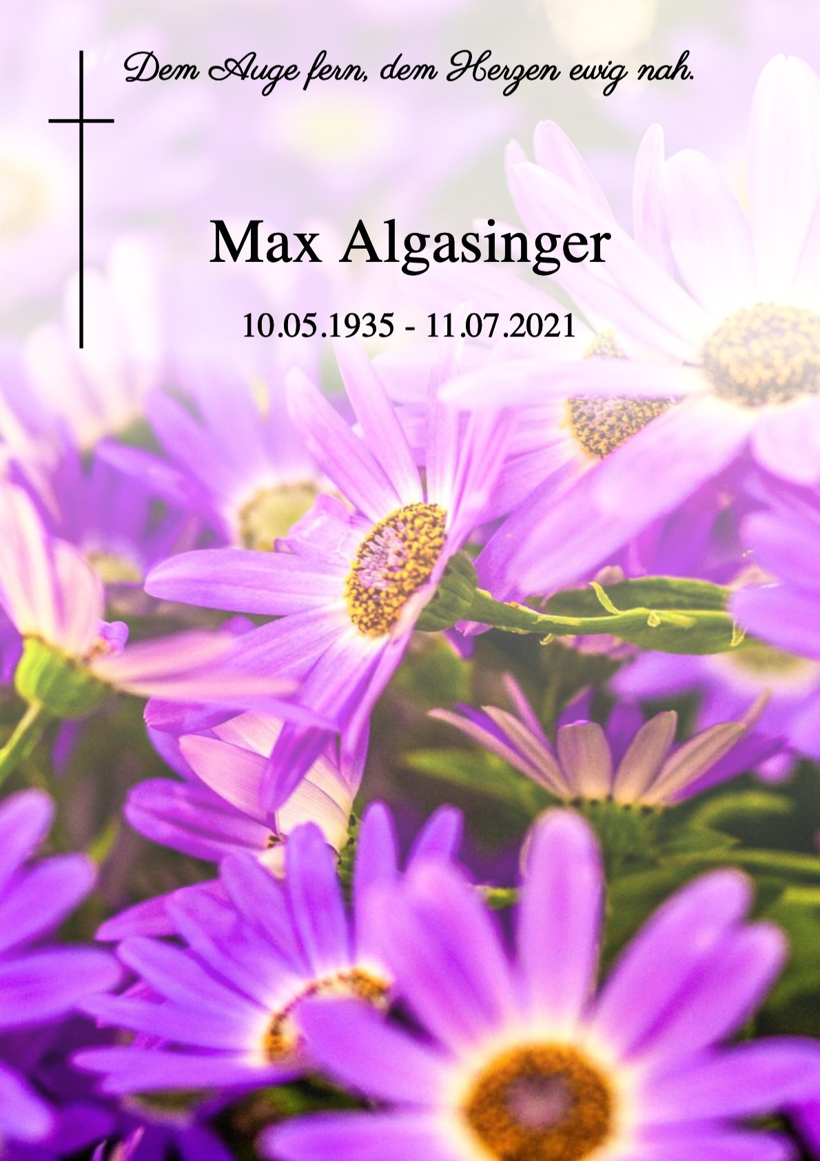 Traueranzeige von Max Algasinger