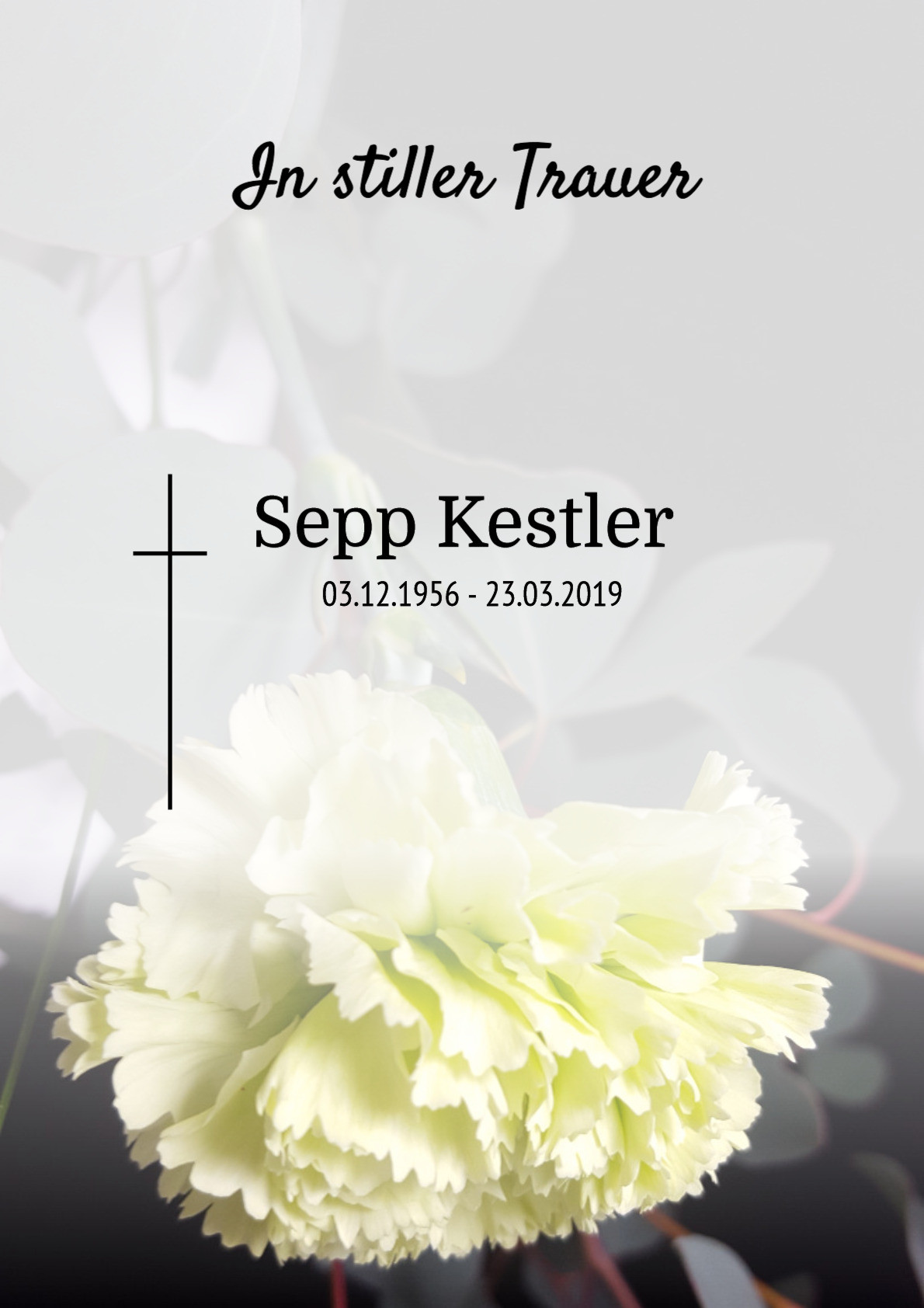 Traueranzeige von Sepp Kestler