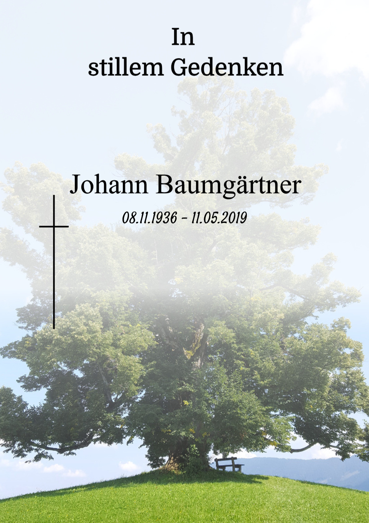 Traueranzeige von Johann Baumgärtner