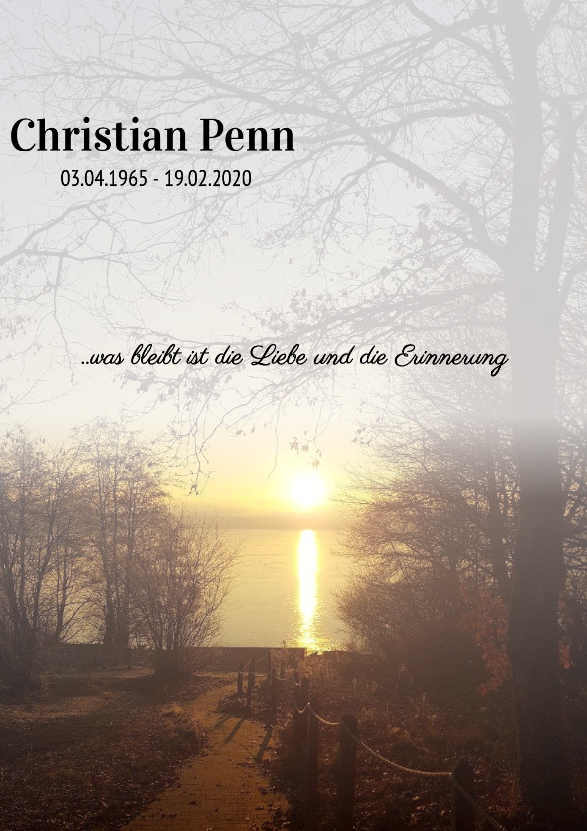 Traueranzeige von Christian Penn
