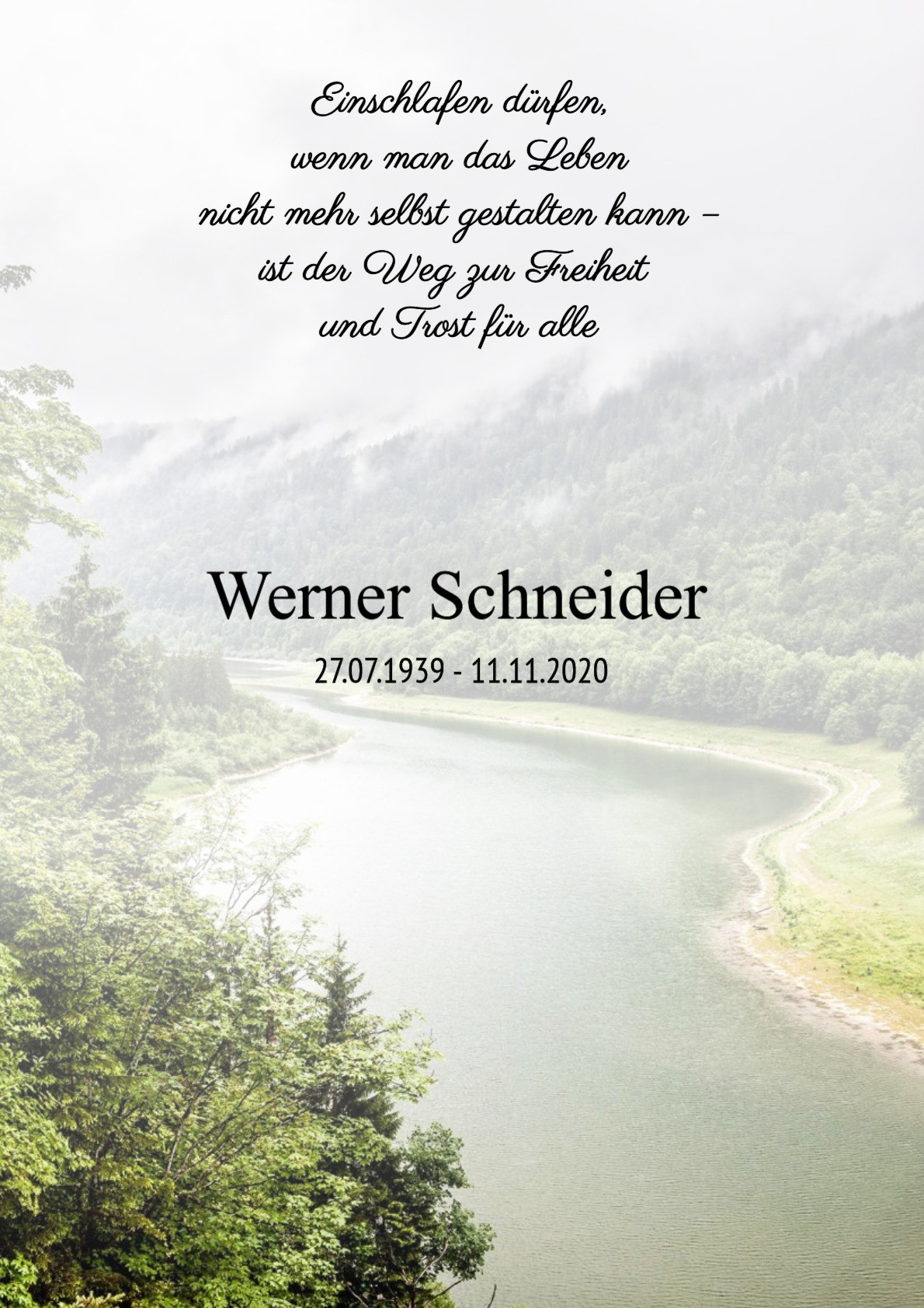 Traueranzeige von Werner Schneider