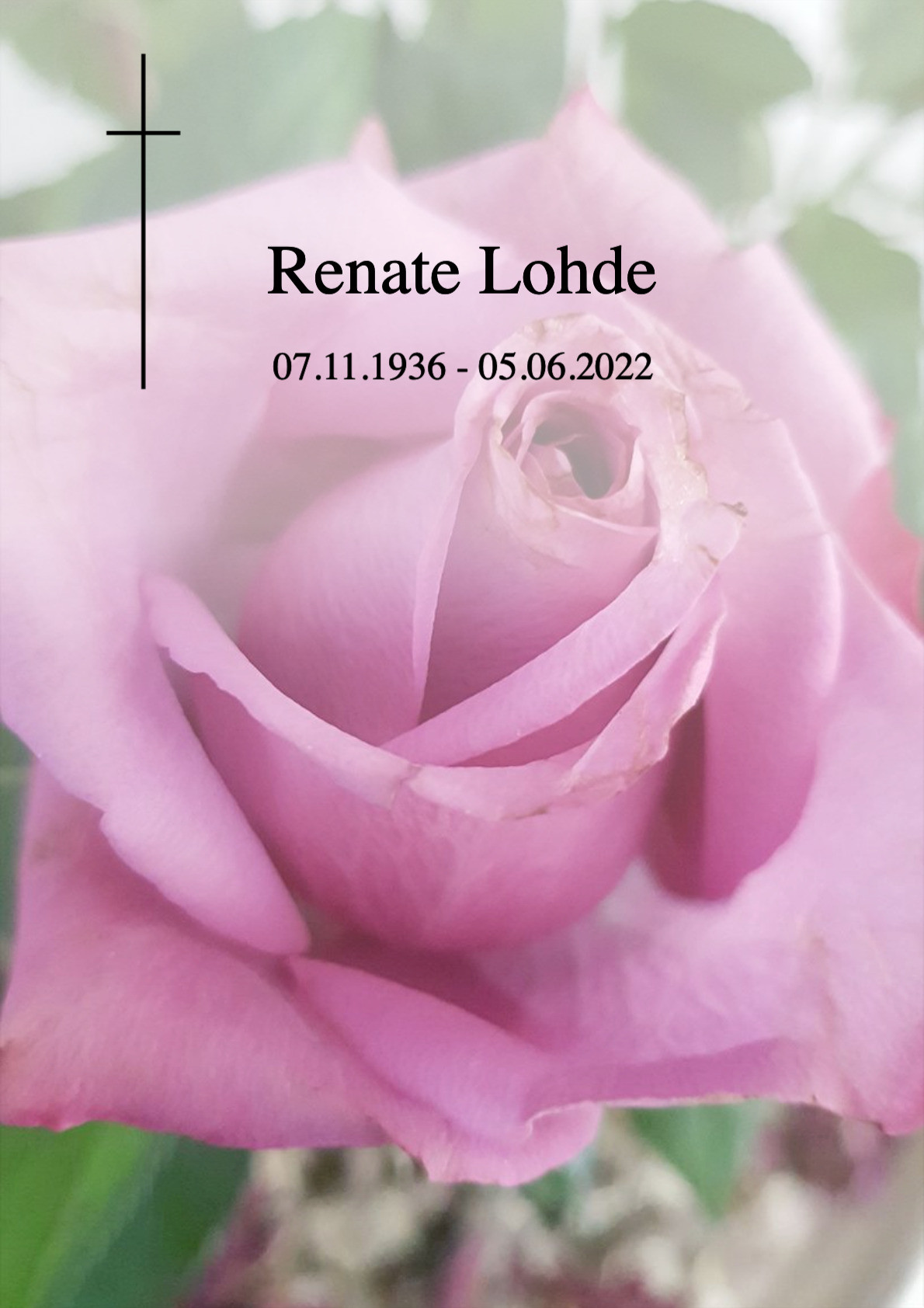 Traueranzeige von Renate Lohde