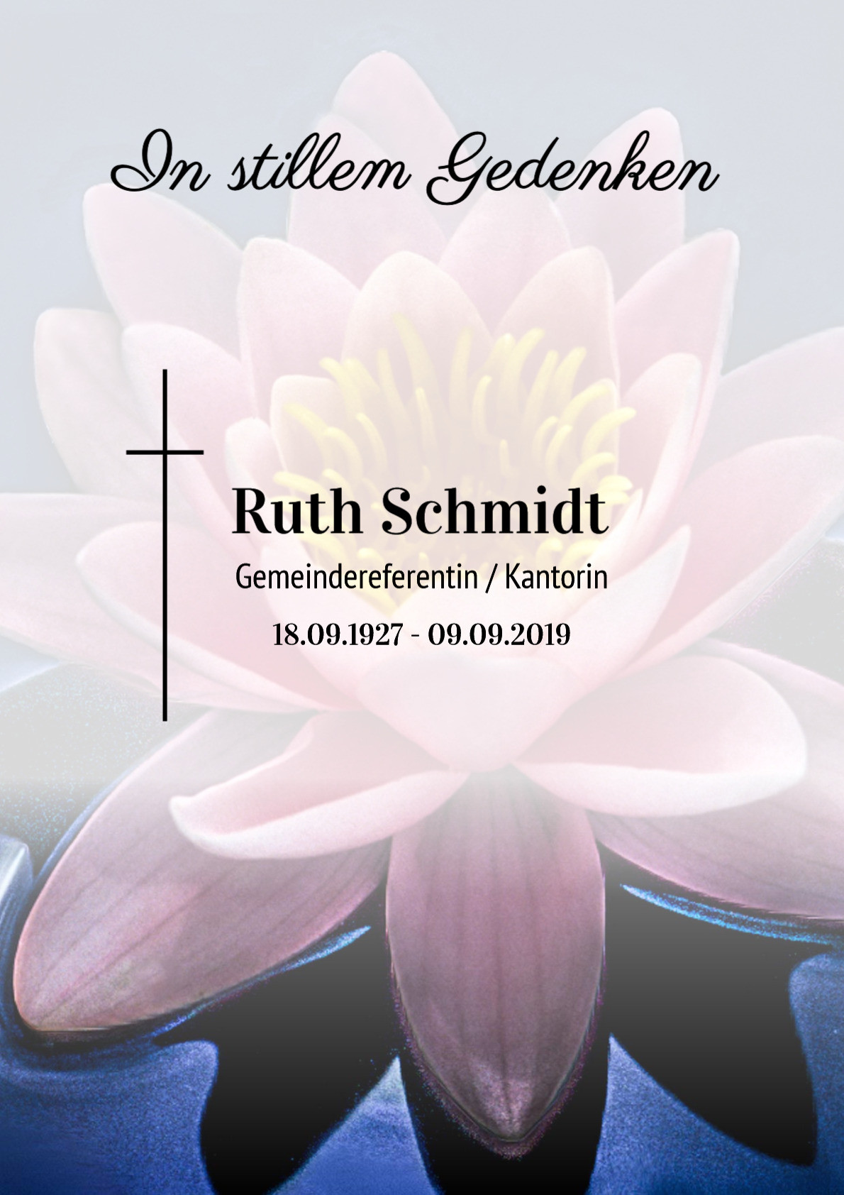 Traueranzeige von Ruth Schmidt
