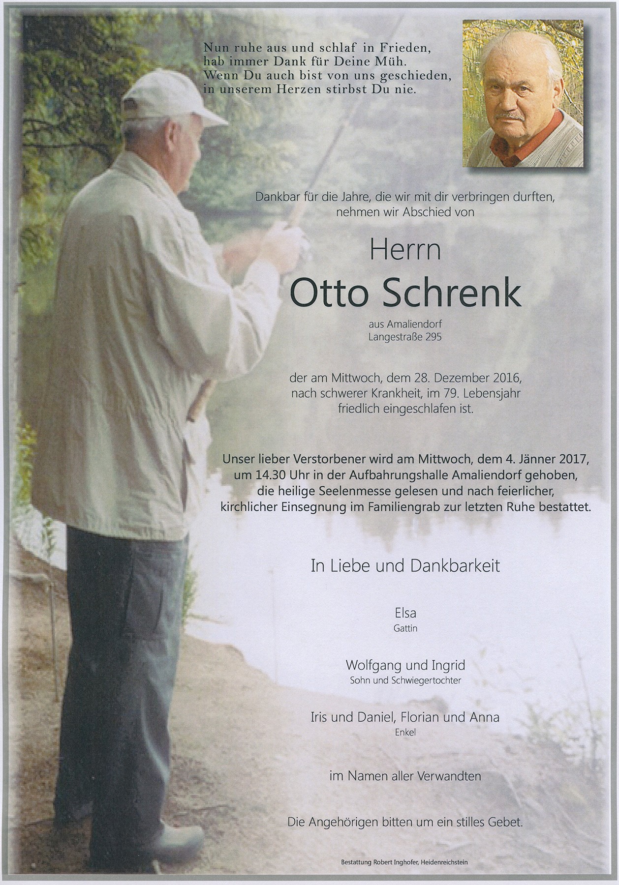 Traueranzeige von Otto Schrenk