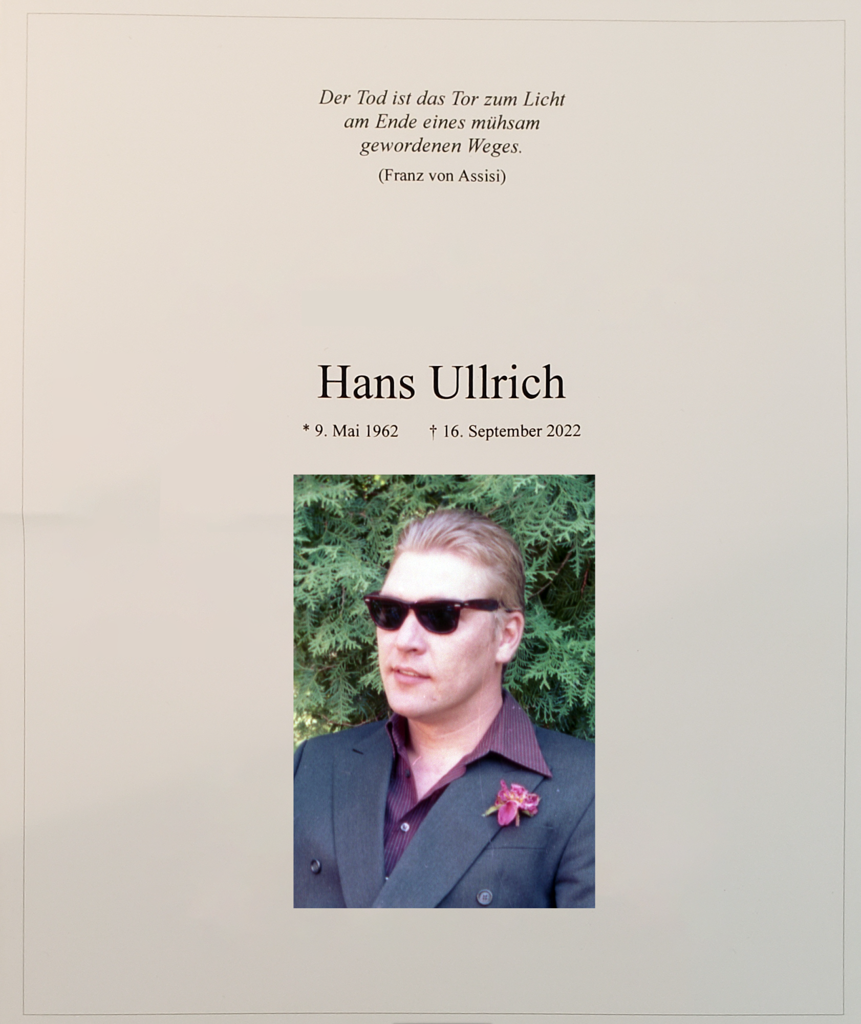 Traueranzeige von Hans Ullrich