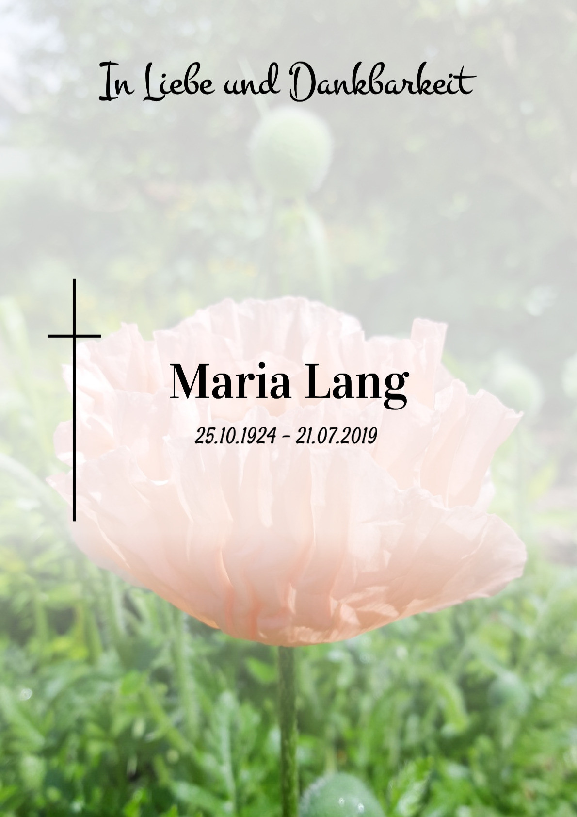 Traueranzeige von Maria Lang