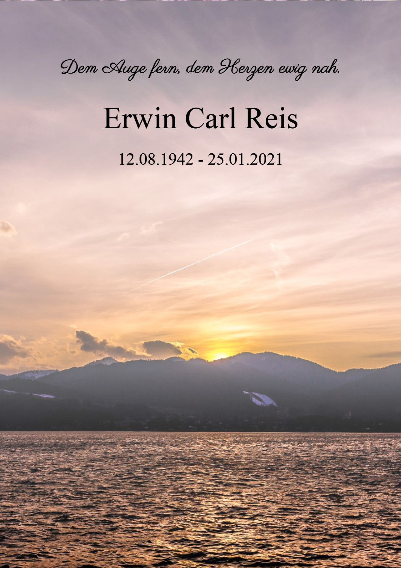 Traueranzeige von Erwin Carl Reis