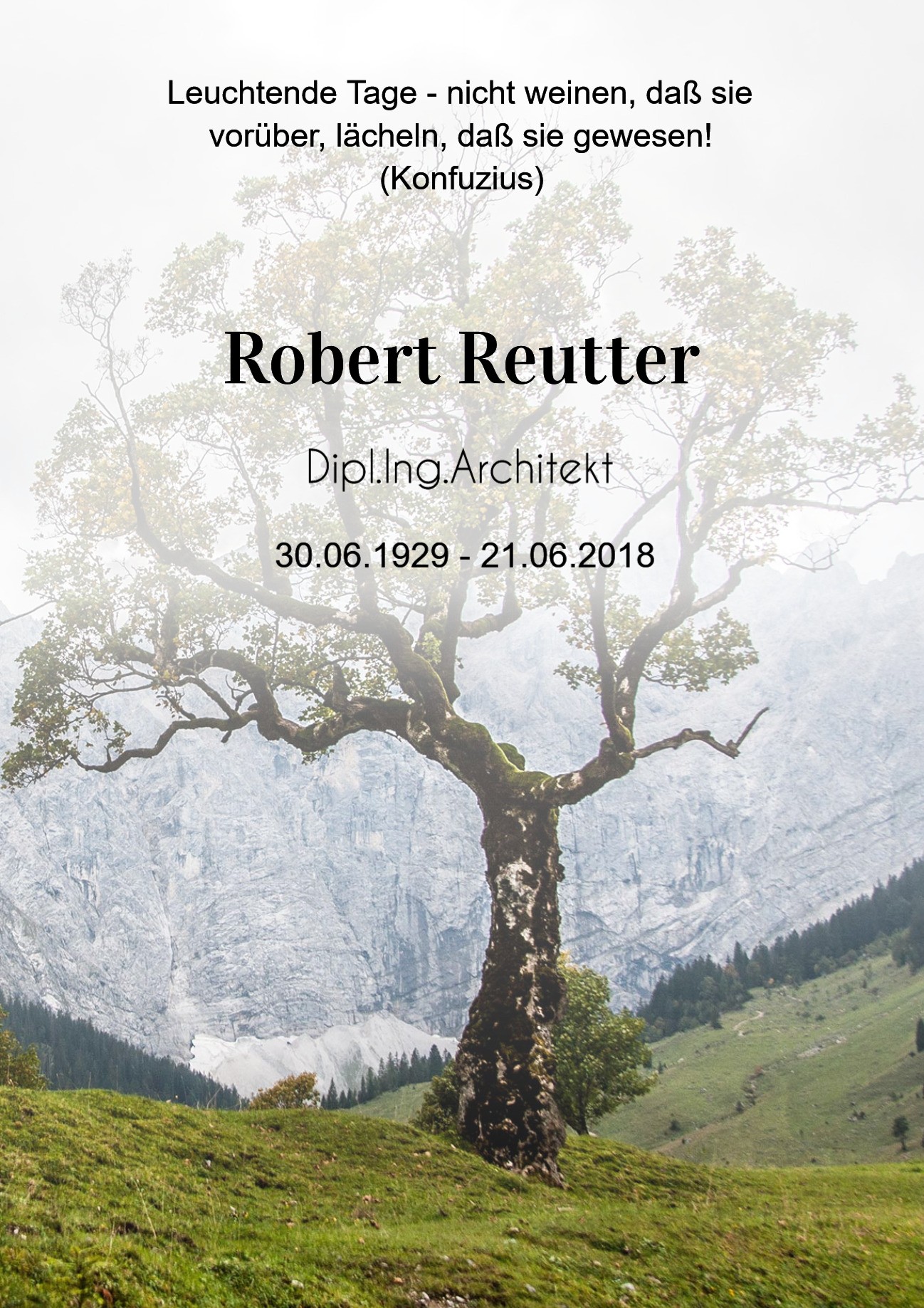 Traueranzeige von Robert Reutter