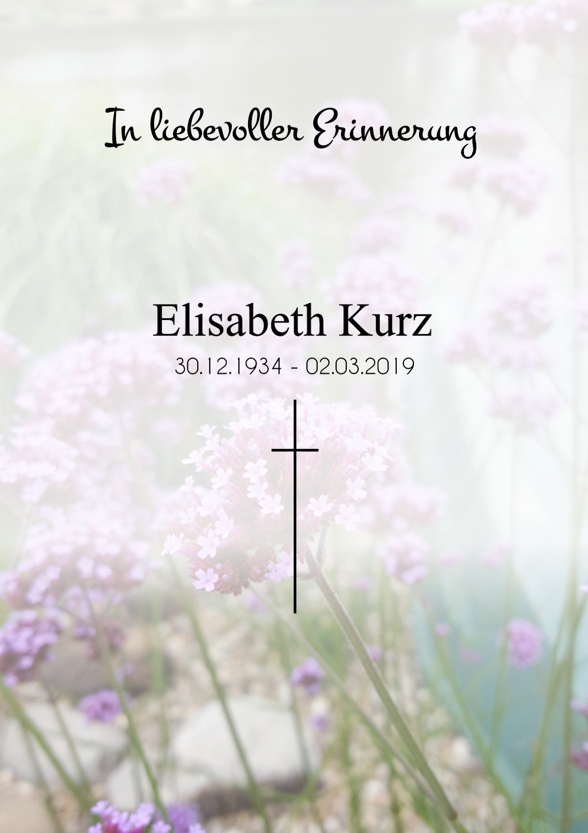 Traueranzeige von Elisabeth Kurz