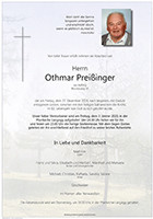 Traueranzeige von Othmar Preißinger