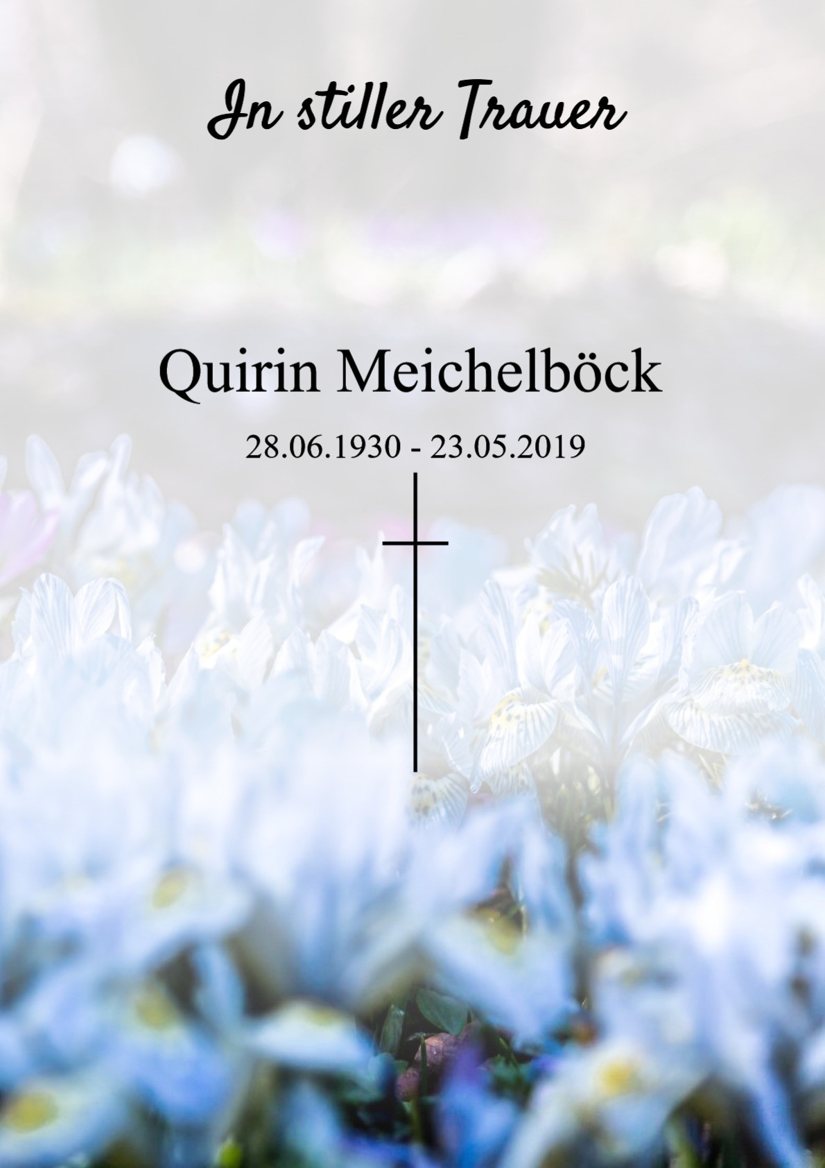 Traueranzeige von Quirin Meichelböck