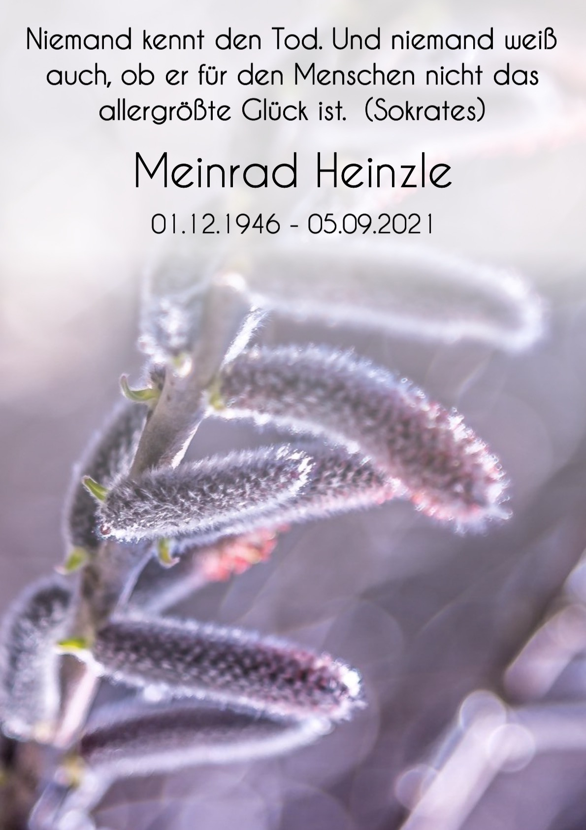 Traueranzeige von Meinrad Heinzle