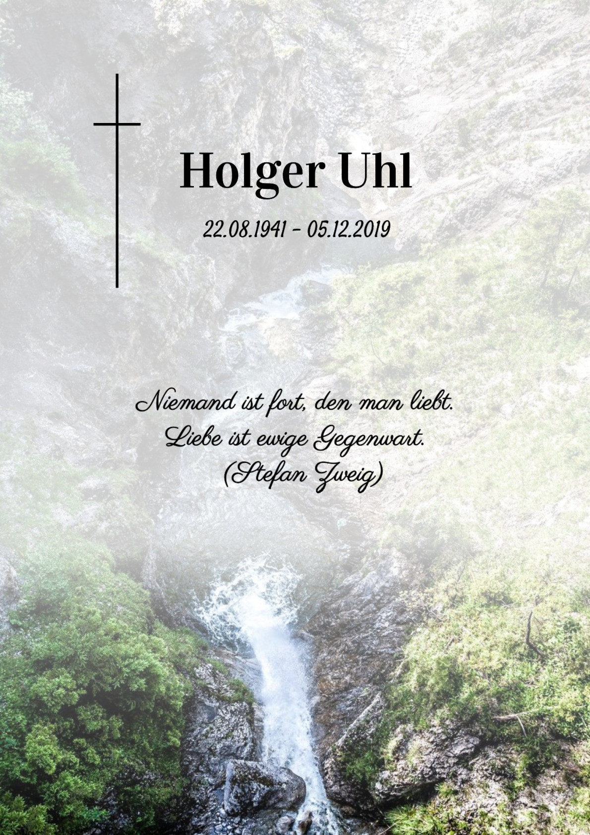 Traueranzeige von Holger Uhl