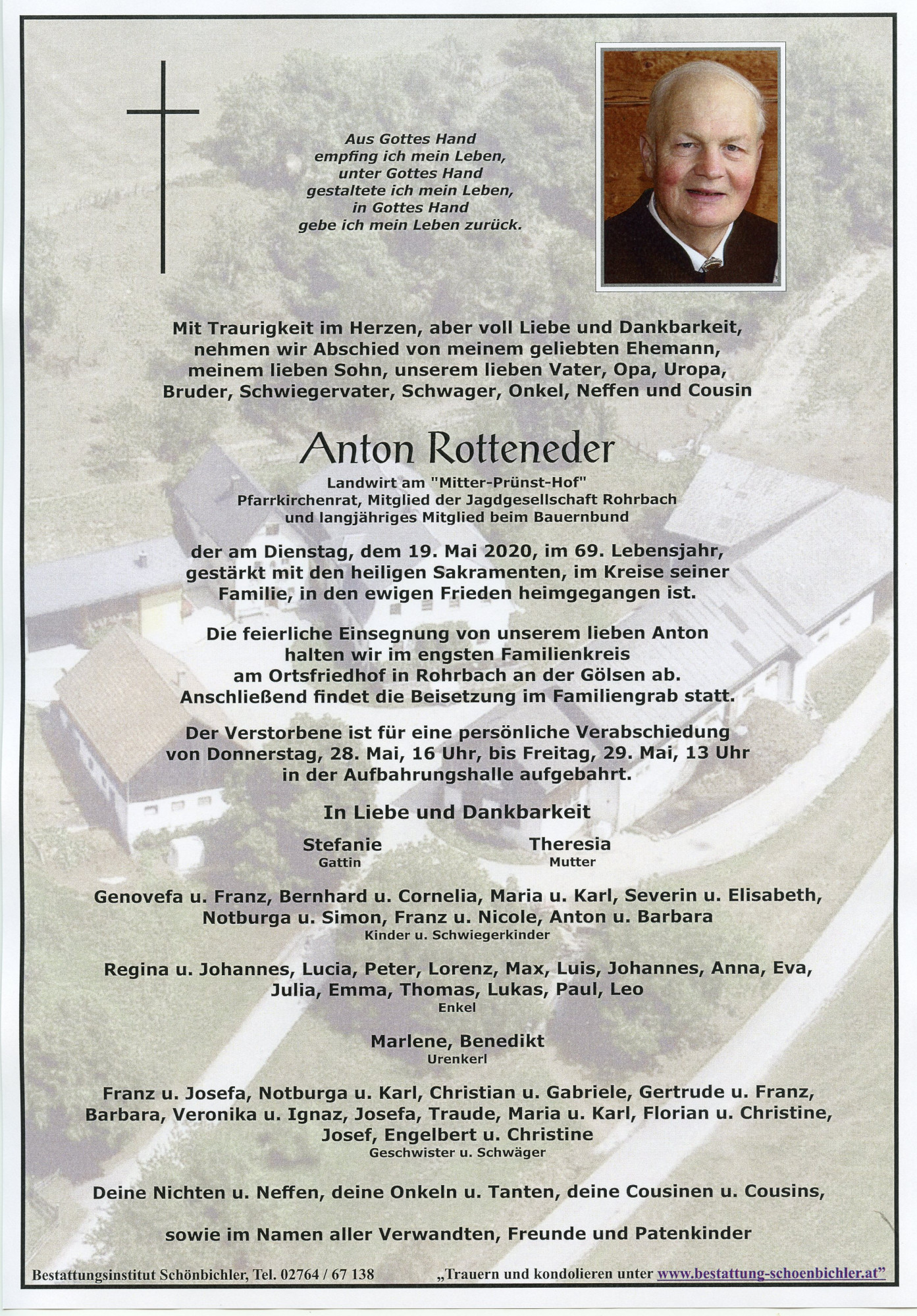 Traueranzeige von Anton Rotteneder