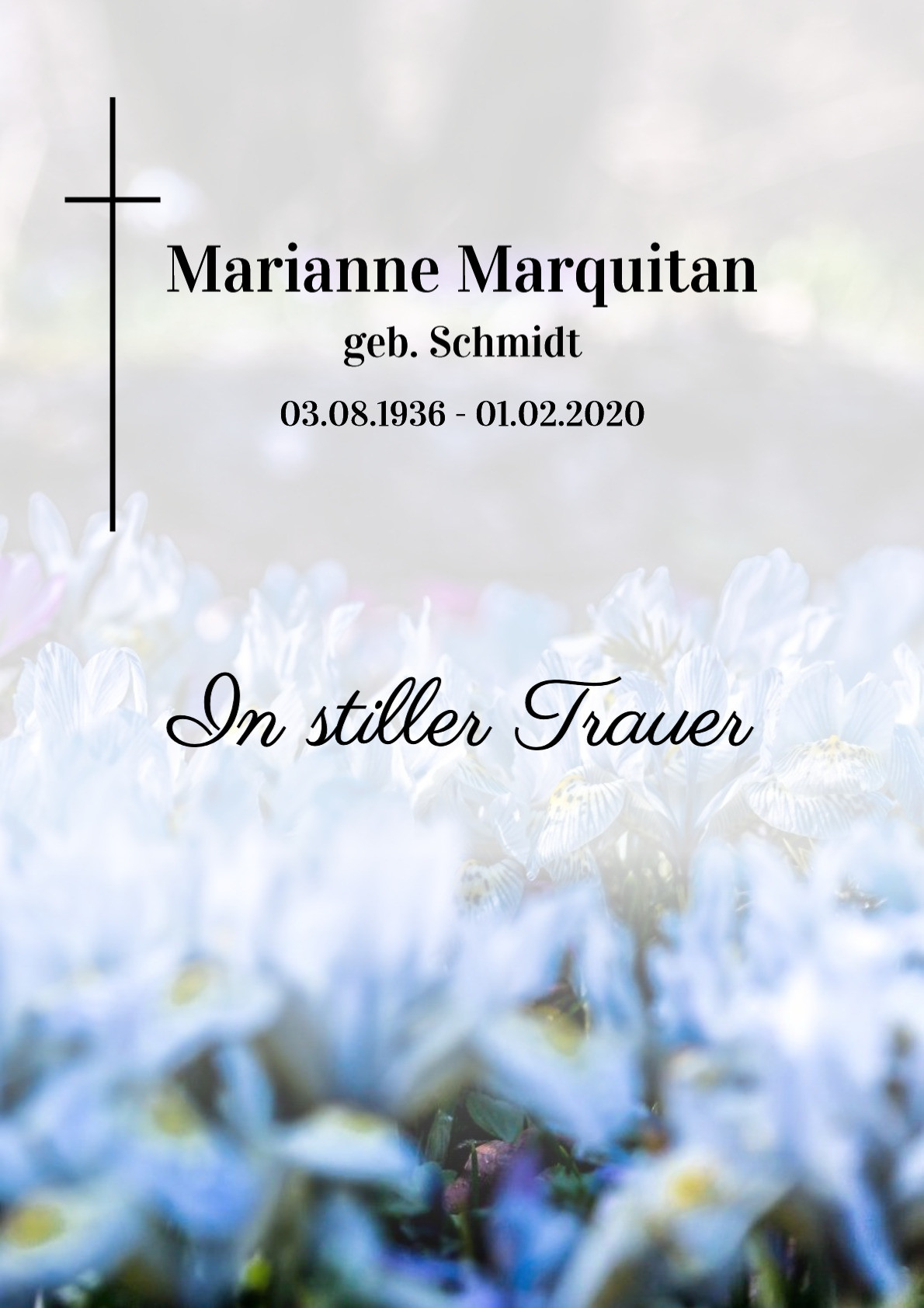 Traueranzeige von Marianne Marquitan