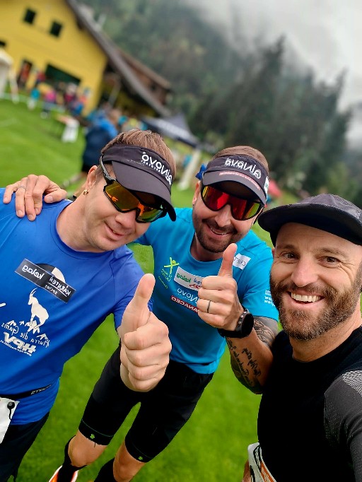 Alex,Dominik und Onkel Flo beim  Letzten gemeinsamen Penker LAUF 2023