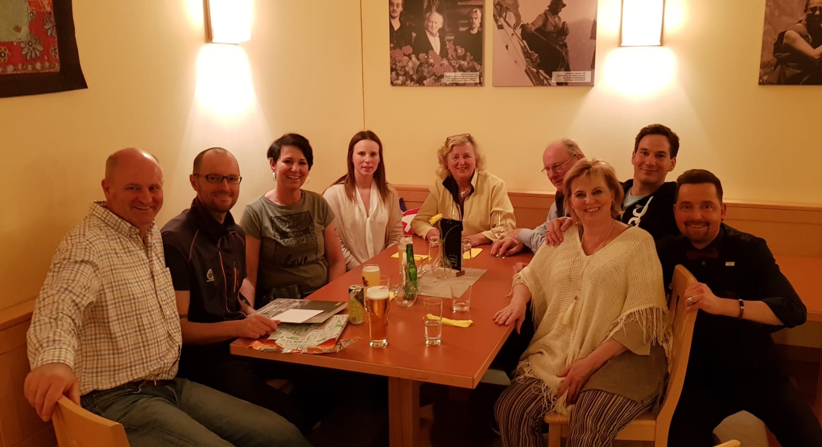 In kleiner Familienrunde