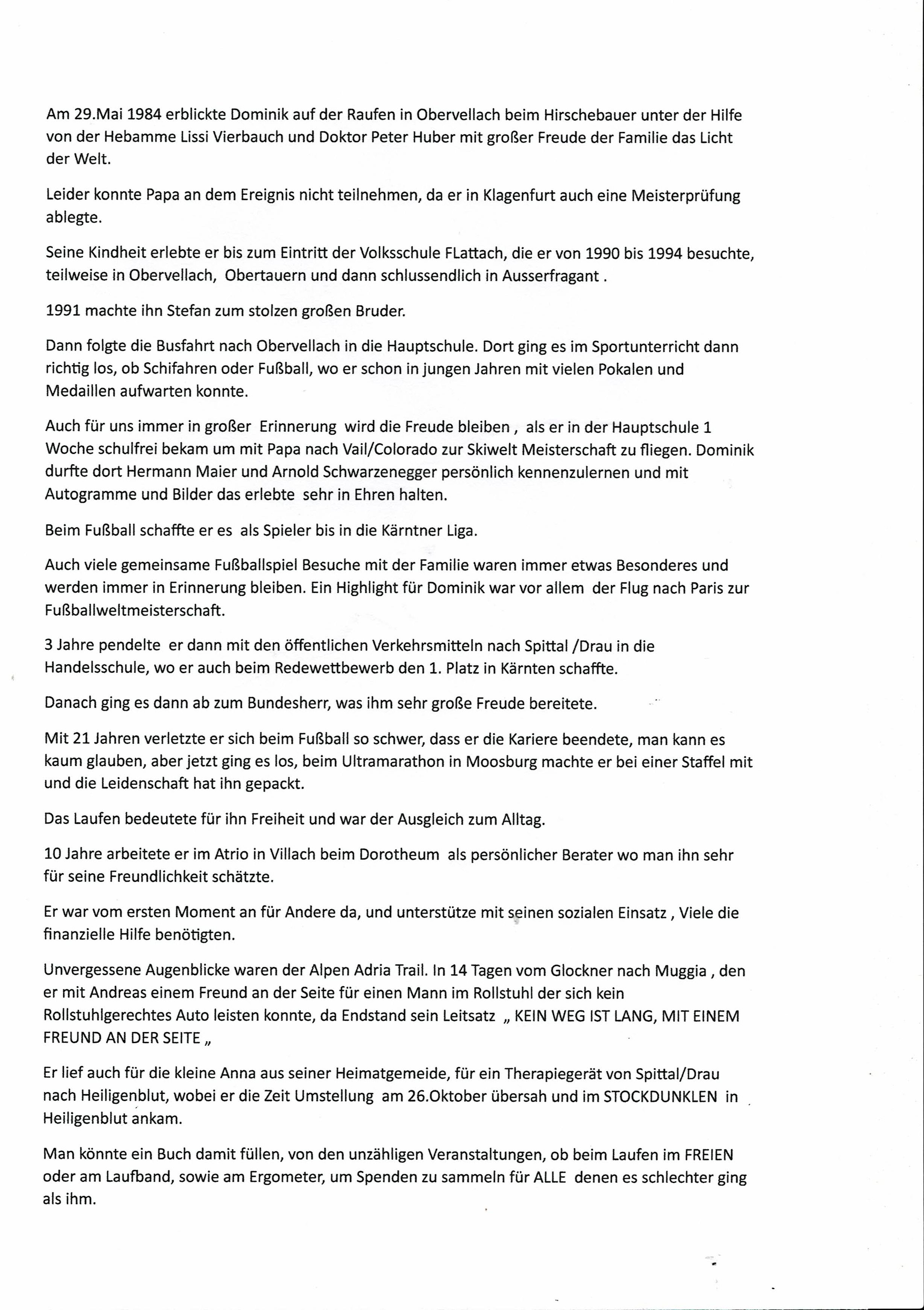 Ansprachen in der Kirche