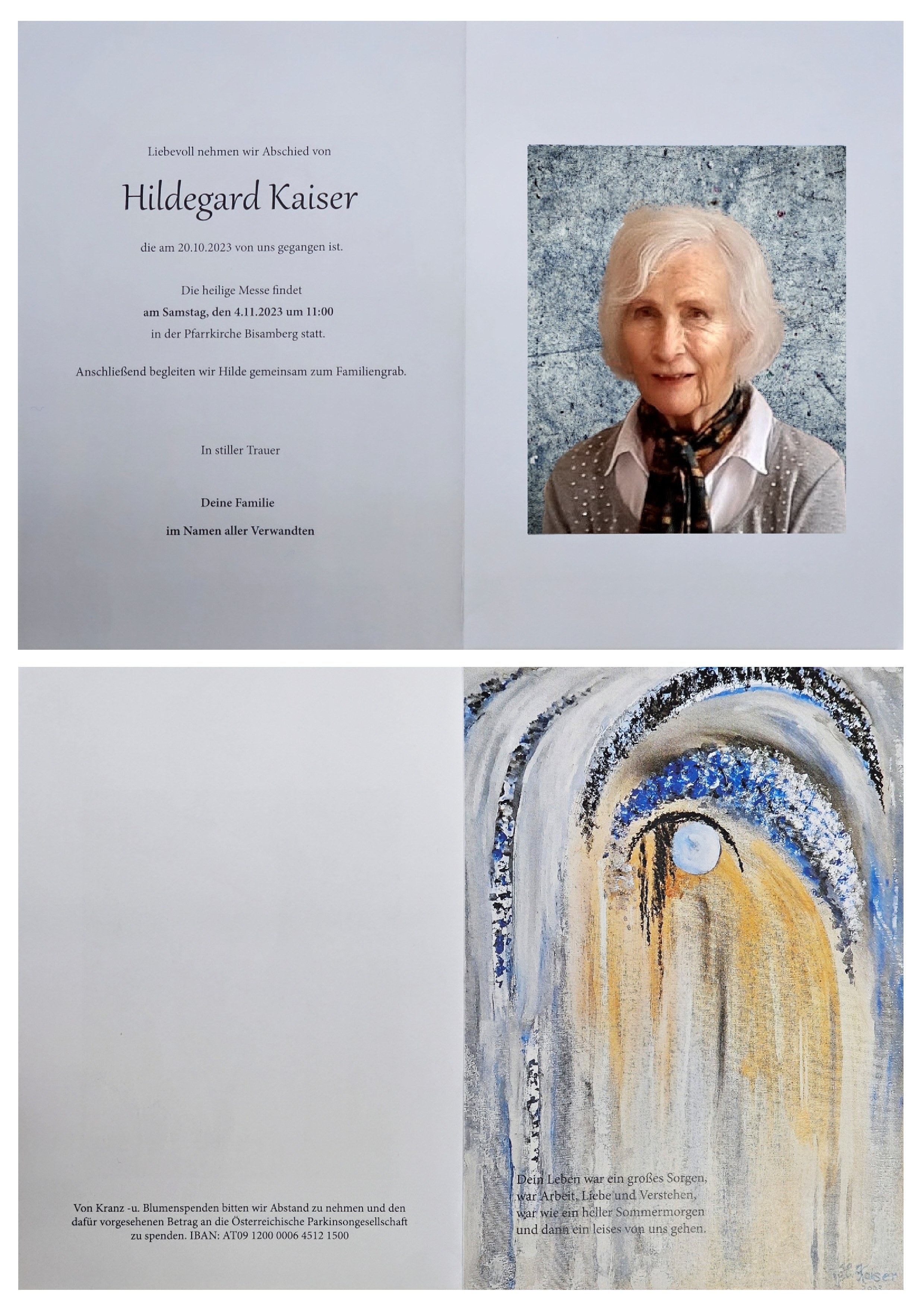 Traueranzeige von Hildegard Kaiser