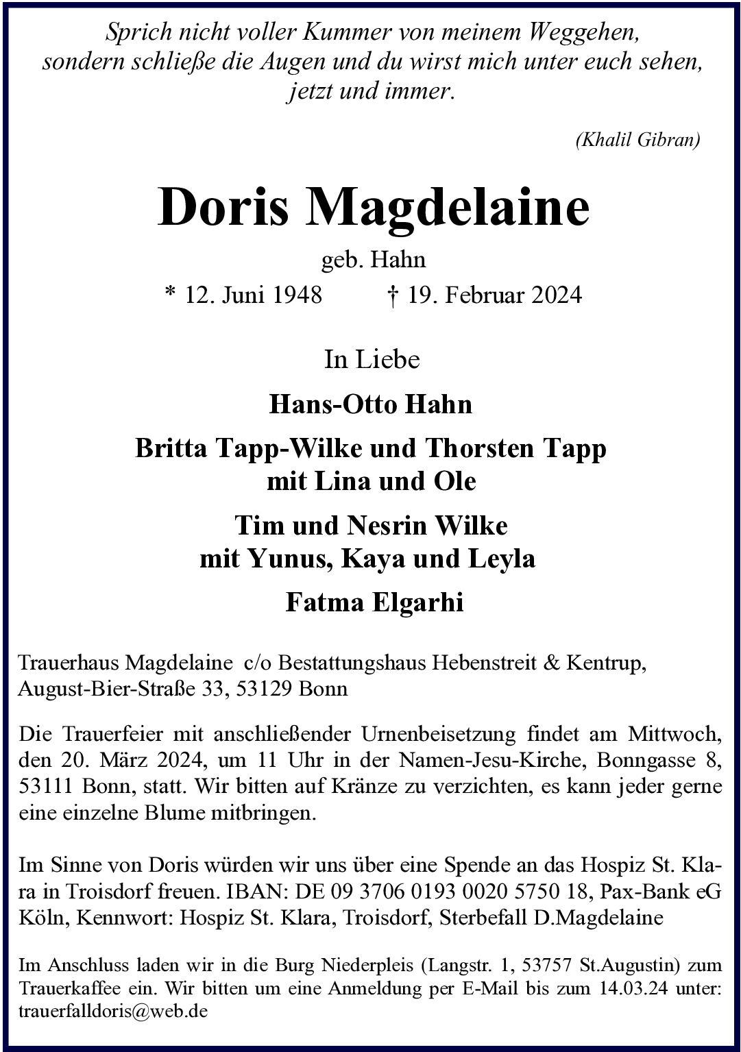 Doris Magdelaine