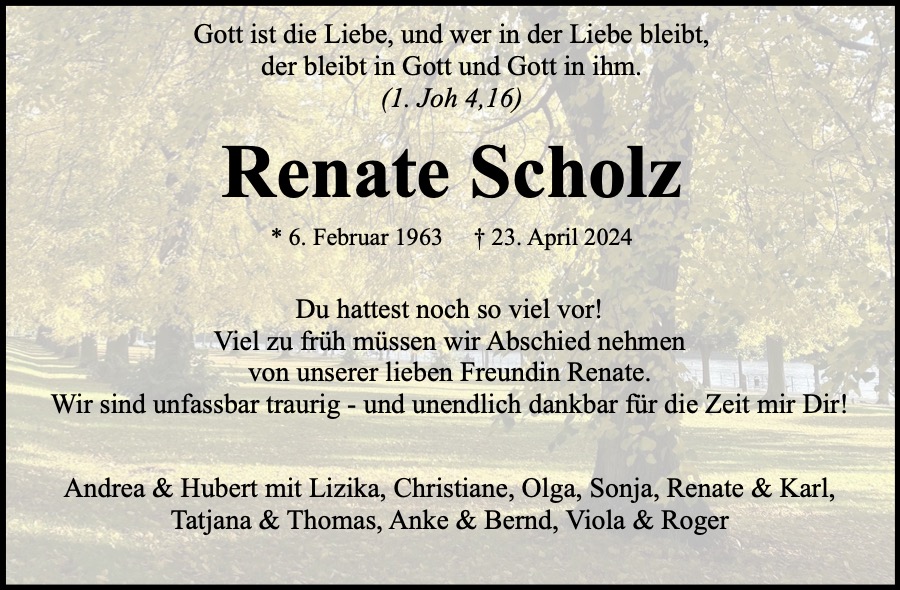 Weitere Traueranzeigen