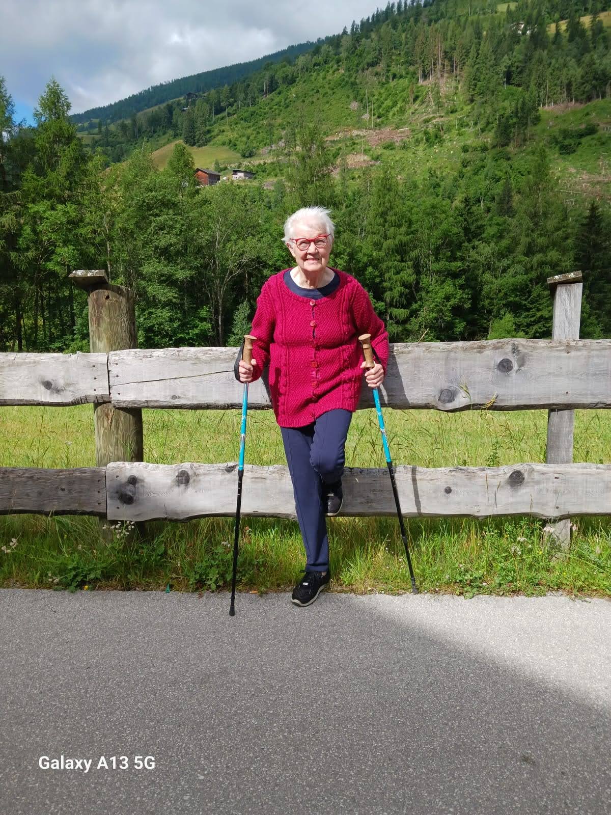 bei ihren täglichen Spaziergängen