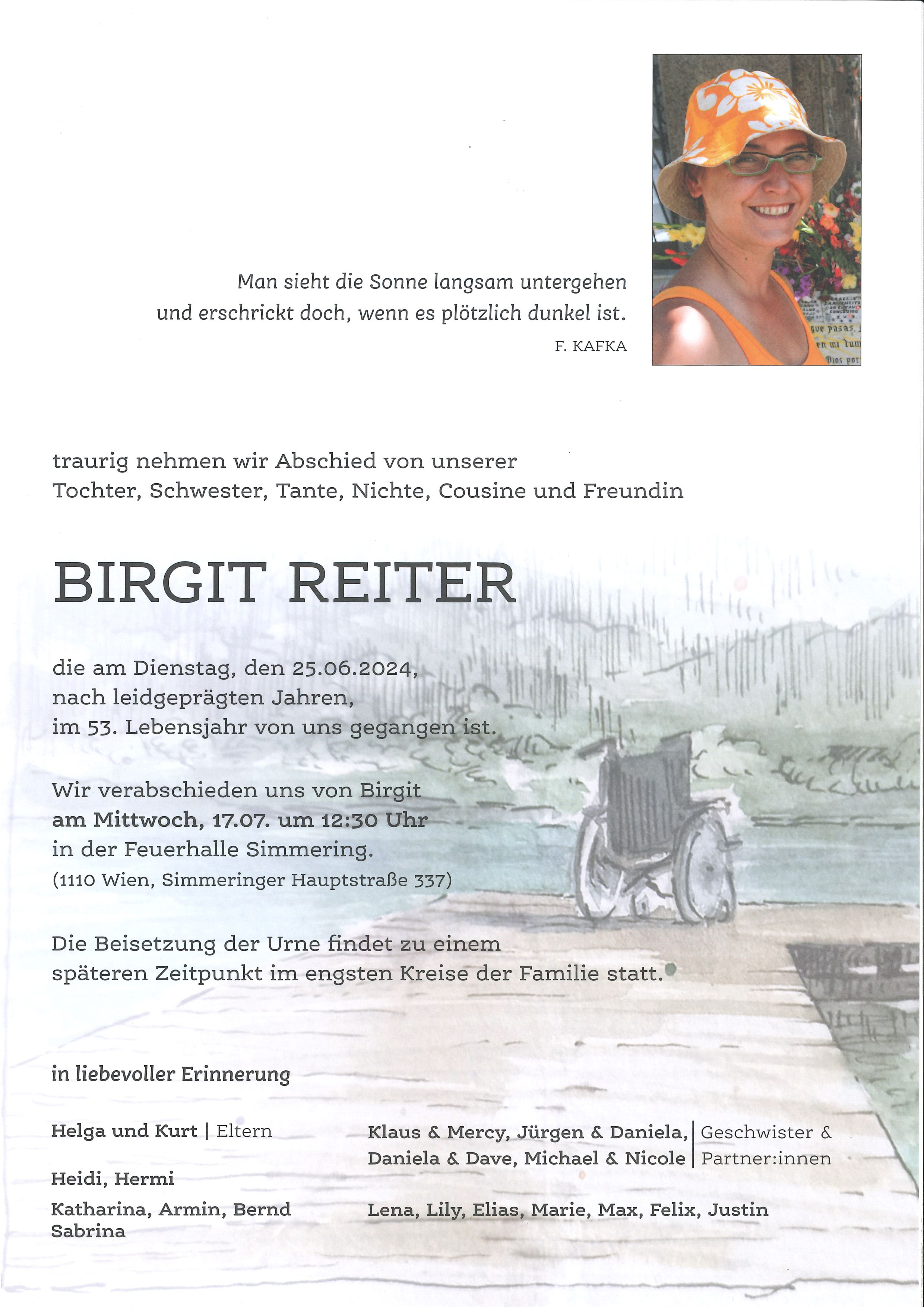 Traueranzeige von Birgit Reiter