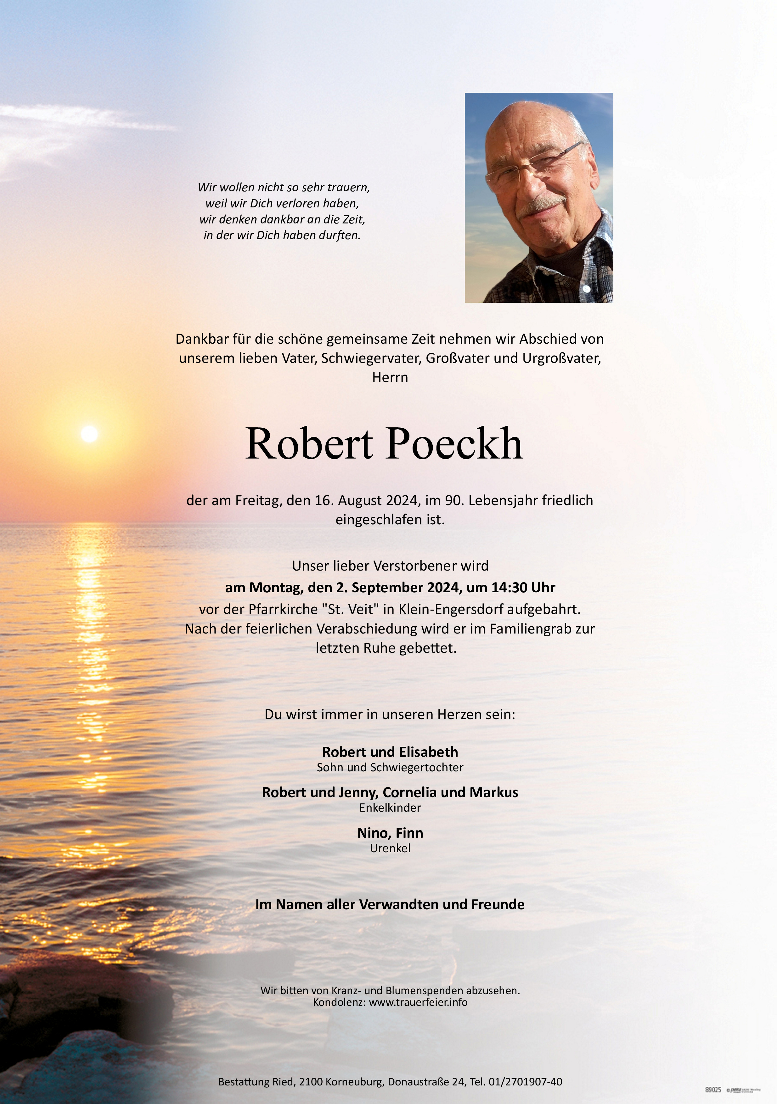 Traueranzeige von Robert Poeckh