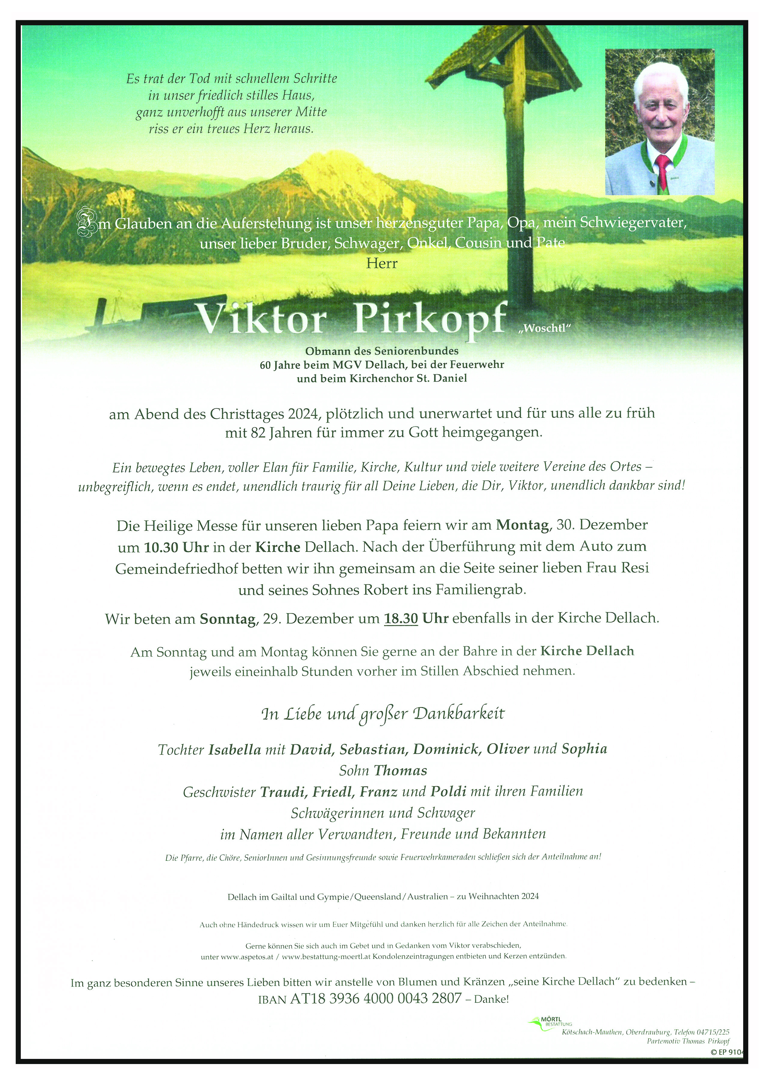 Traueranzeige von Viktor Pirkopf