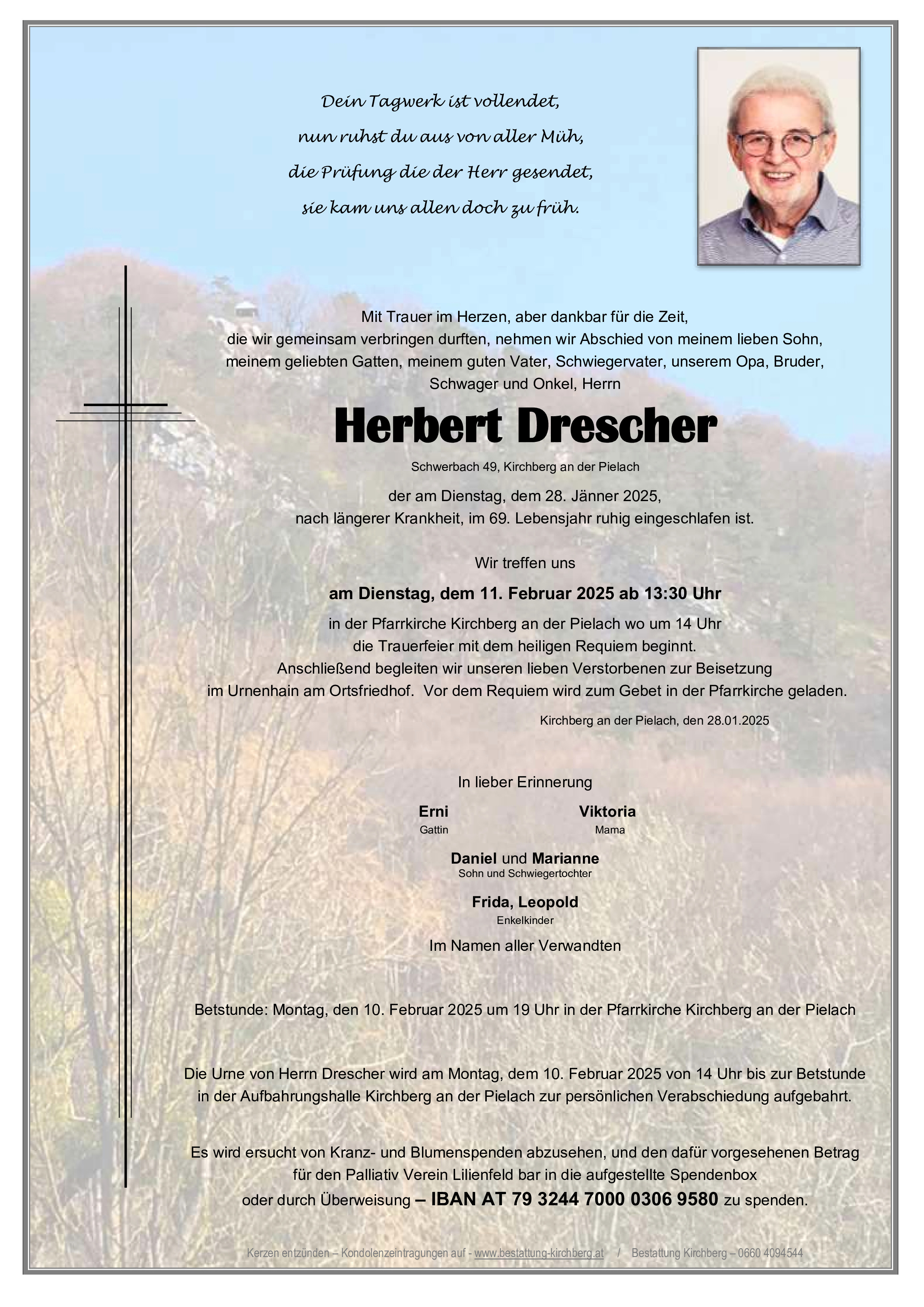 Traueranzeige von Herbert Drescher