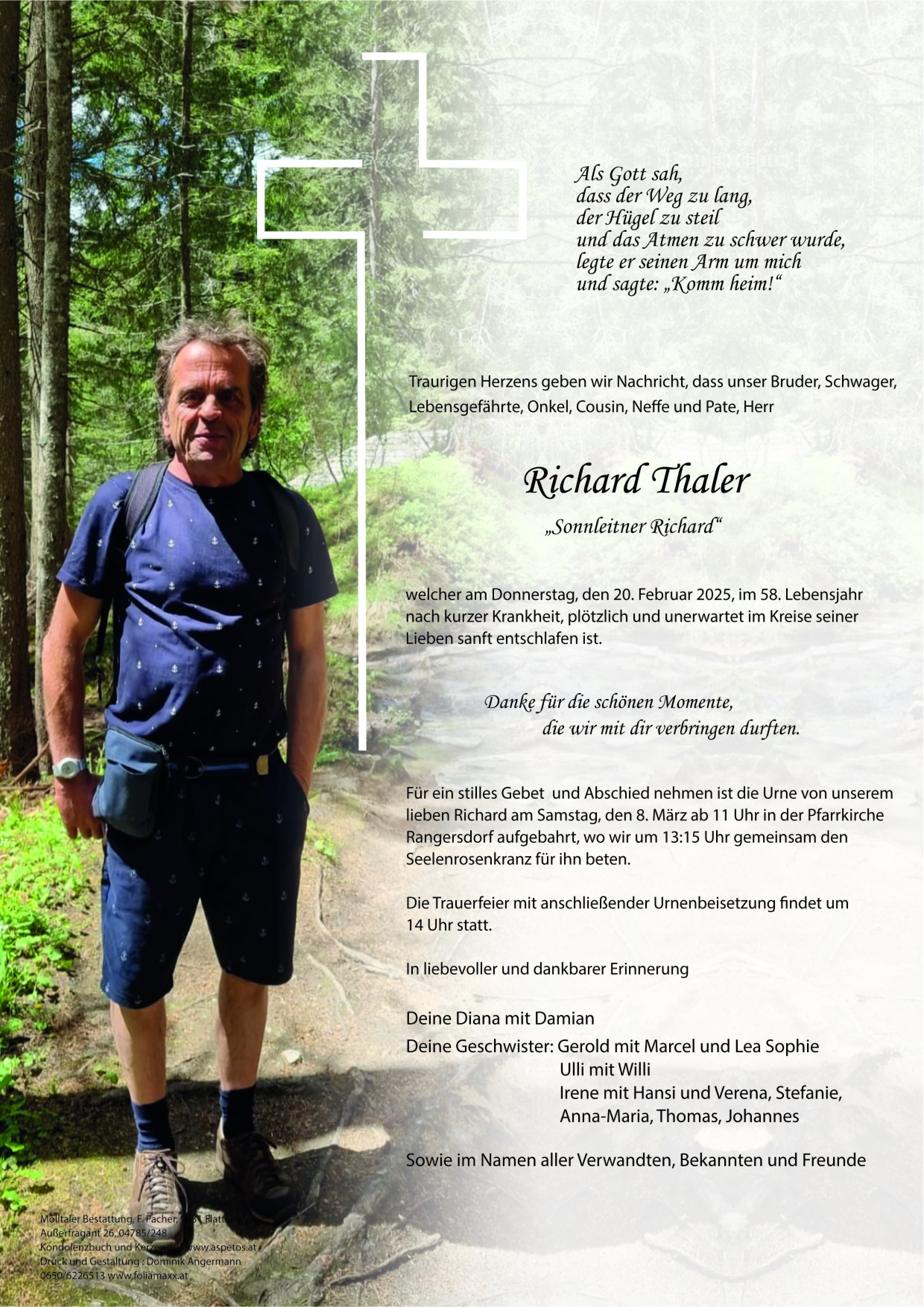 Traueranzeige von Richard Thaler