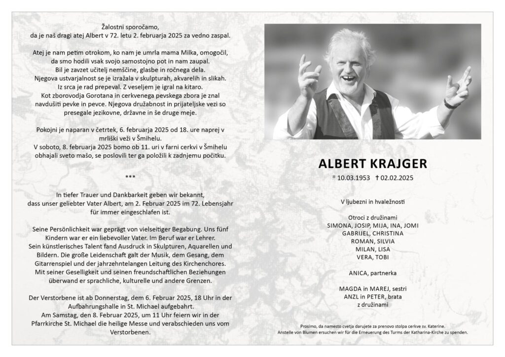 Traueranzeige von Albert Krajger