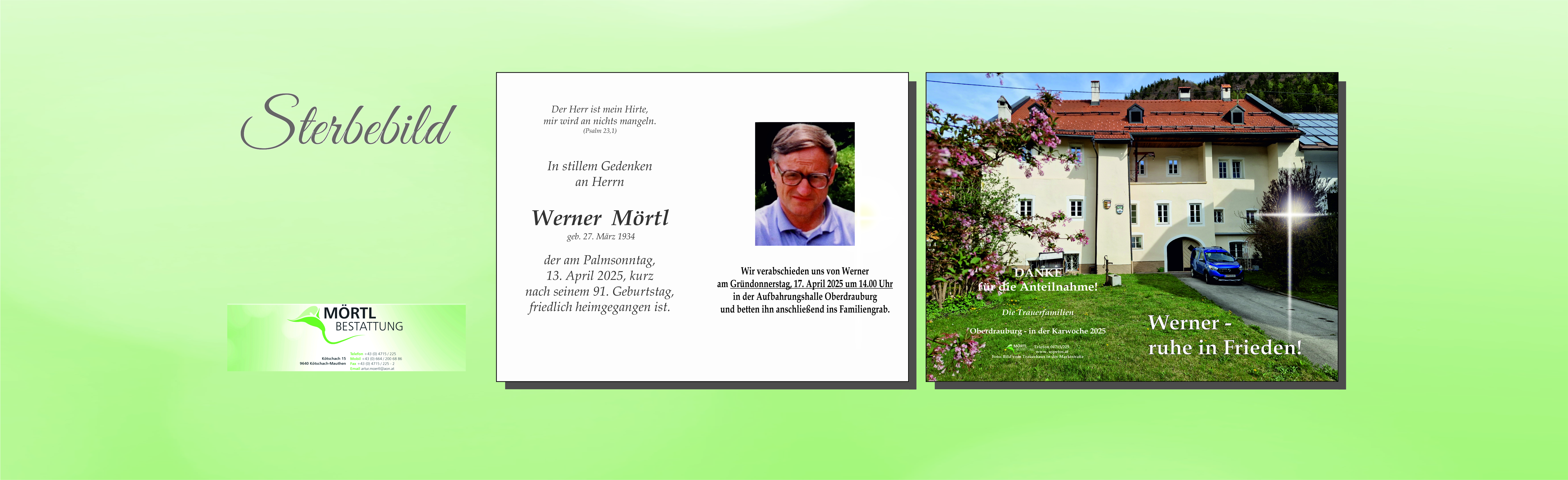 Traueranzeige von Werner Mörtl