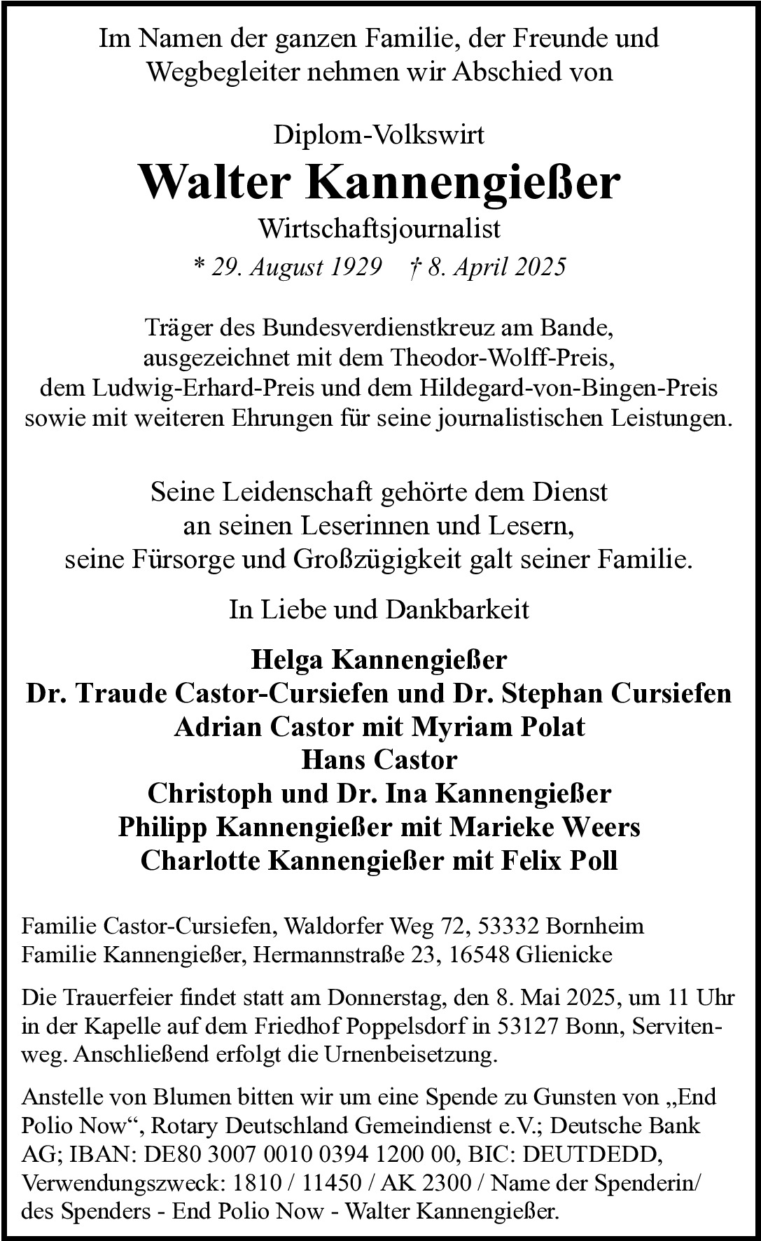 Walter Kannengießer