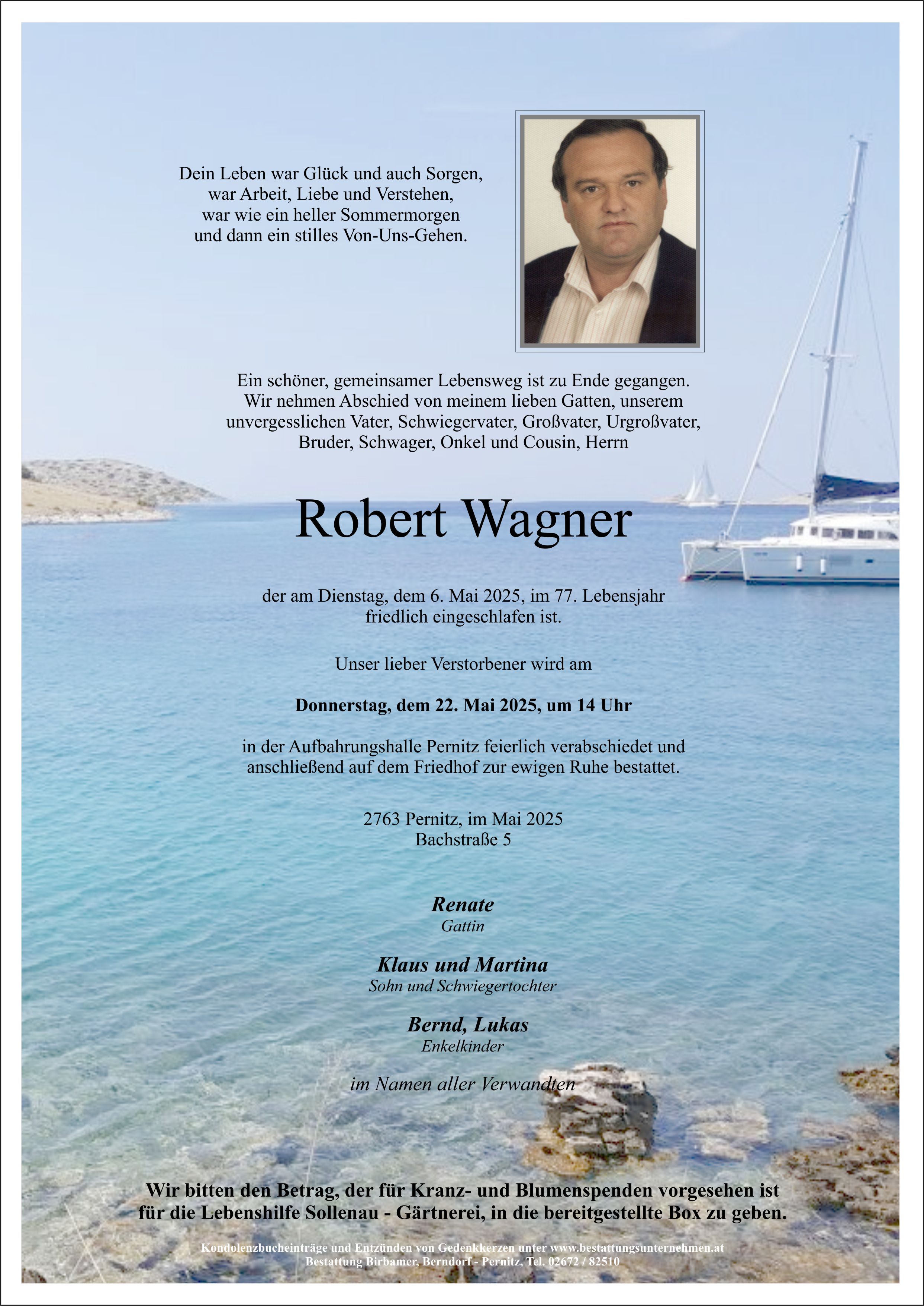 Traueranzeige von Robert Wagner