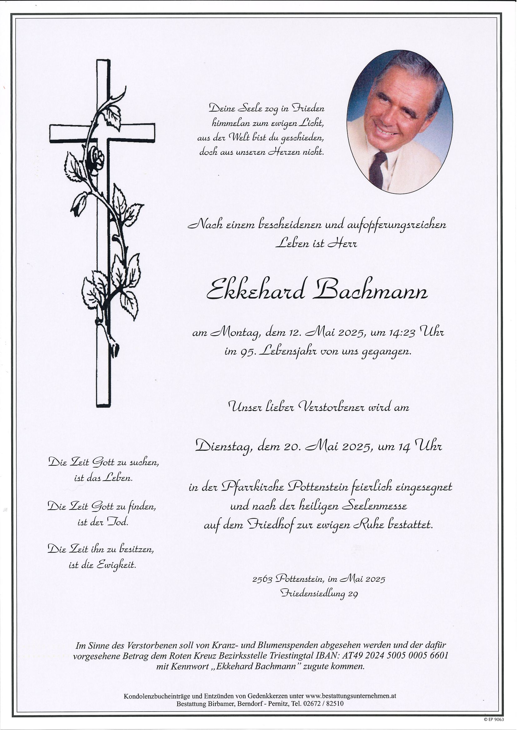 Traueranzeige von Ekkehard Bachmann