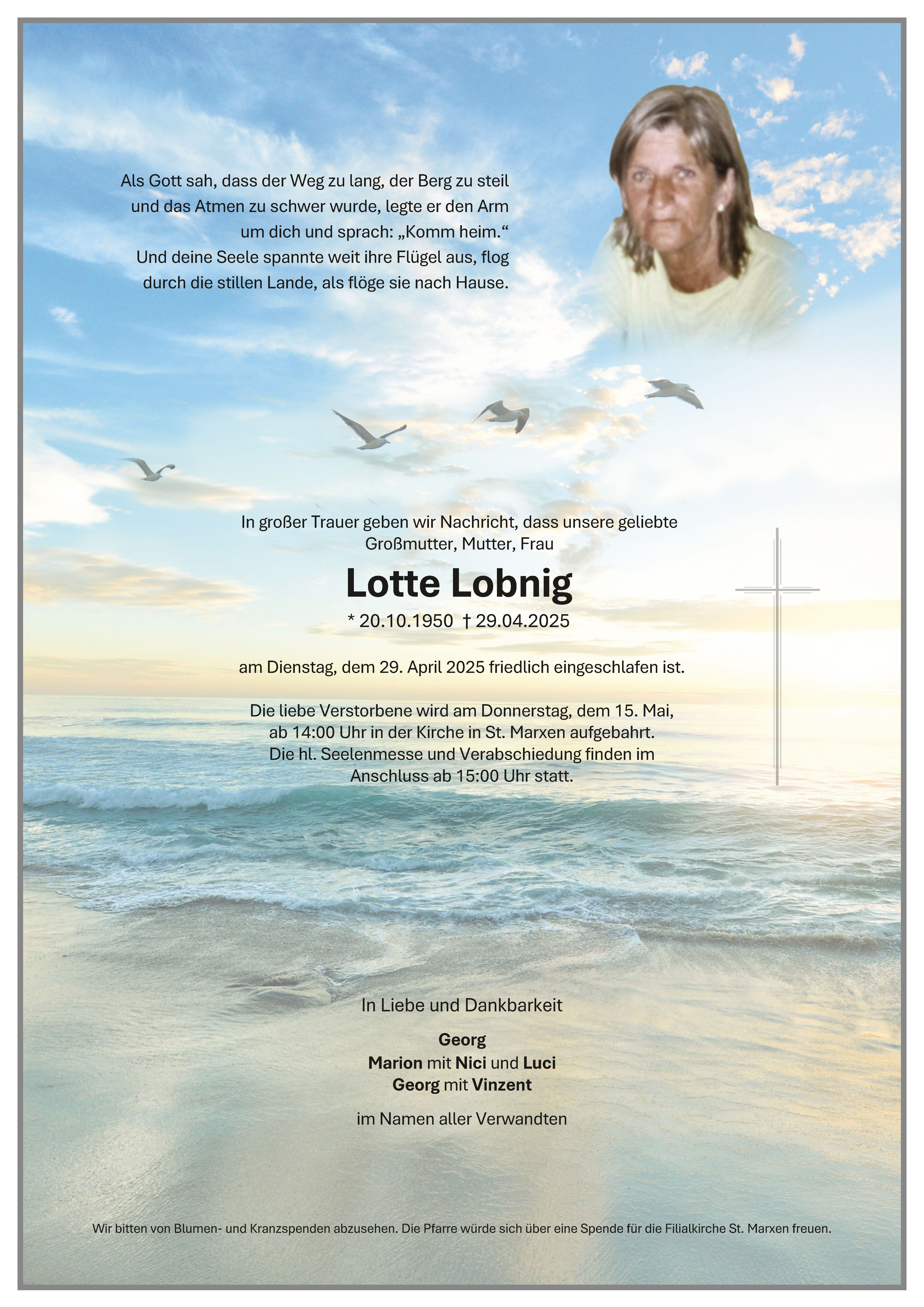 Traueranzeige von Lotte Lobnig