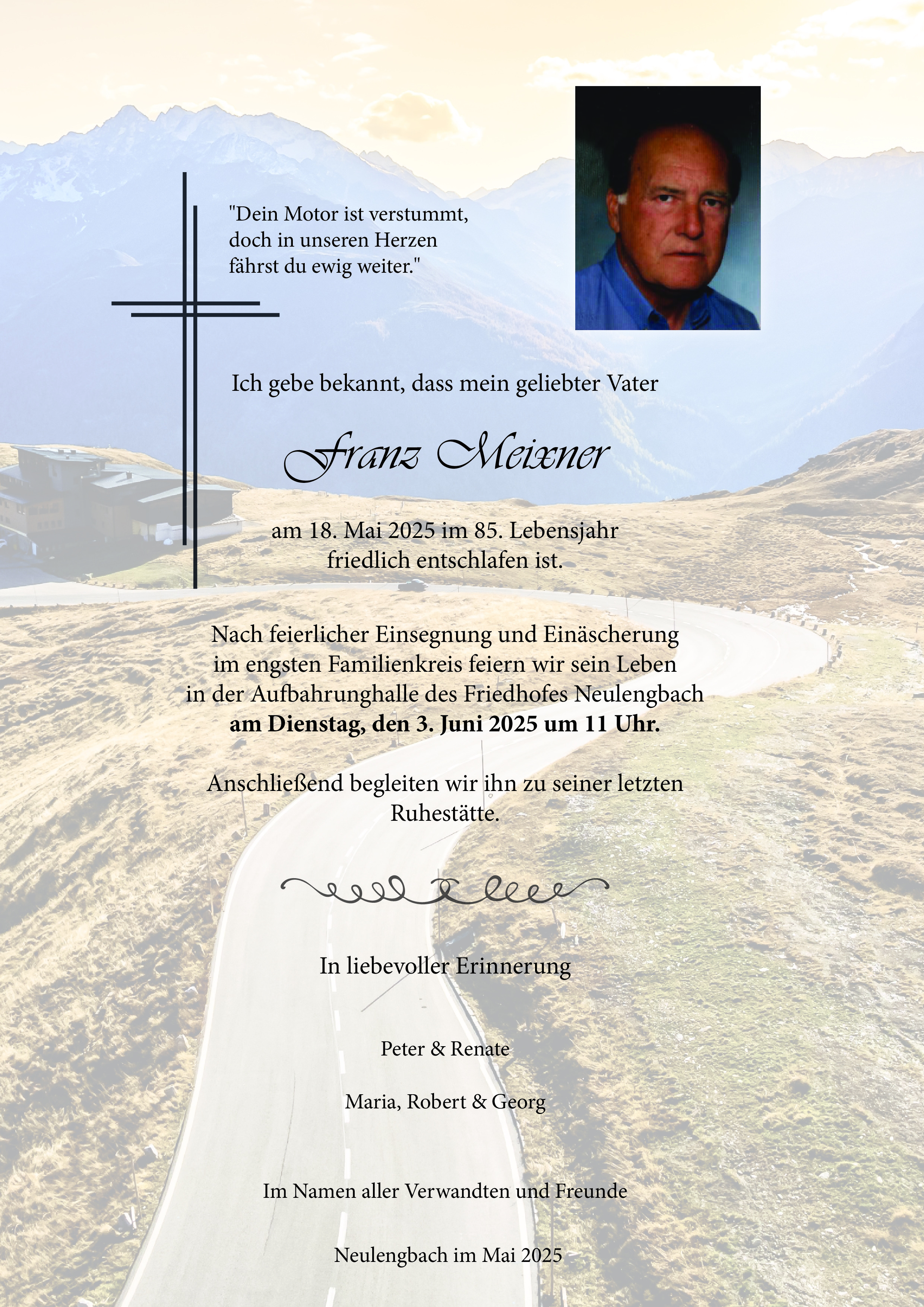 Traueranzeige von Franz Meixner