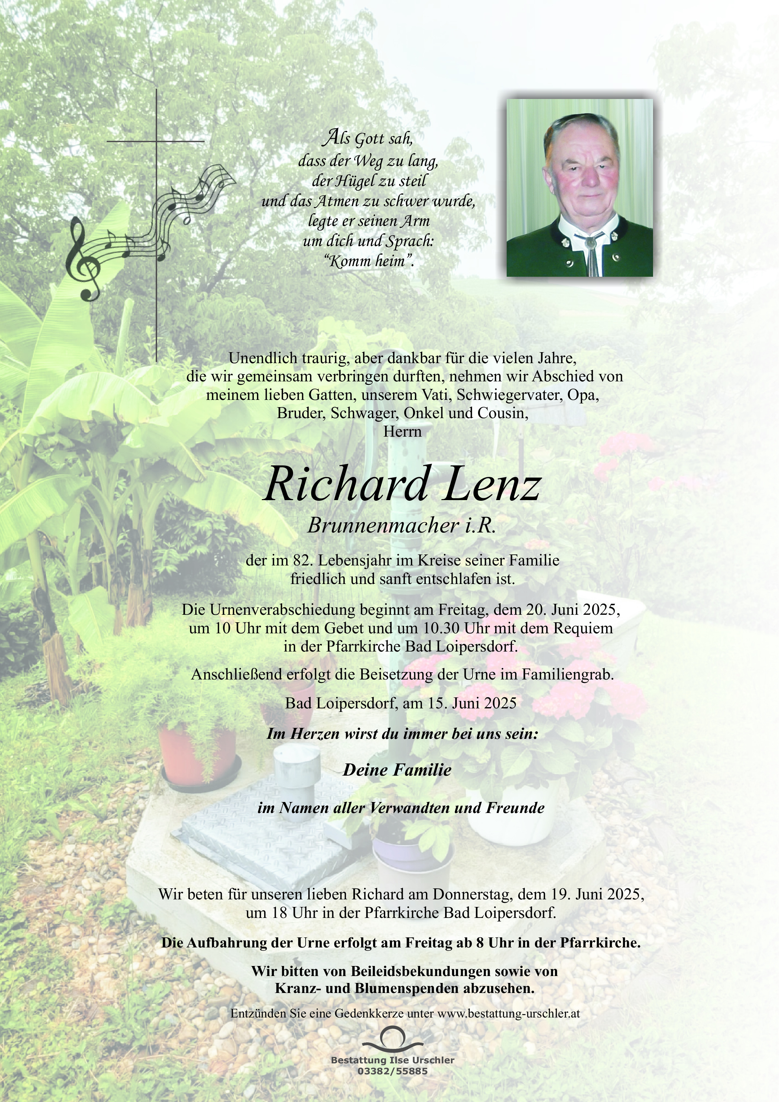 Traueranzeige von Richard Lenz