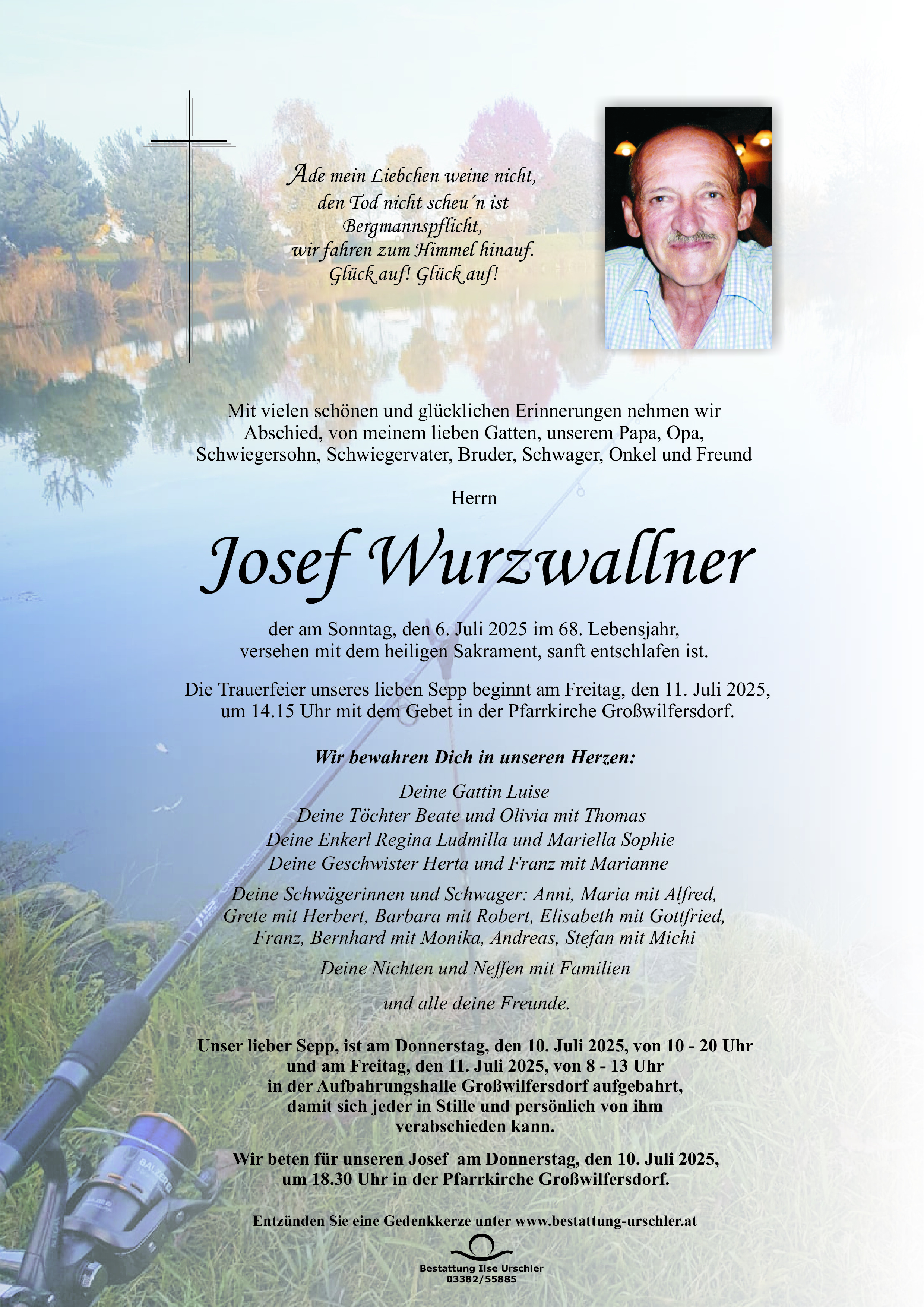 Traueranzeige von Josef Wurzwallner