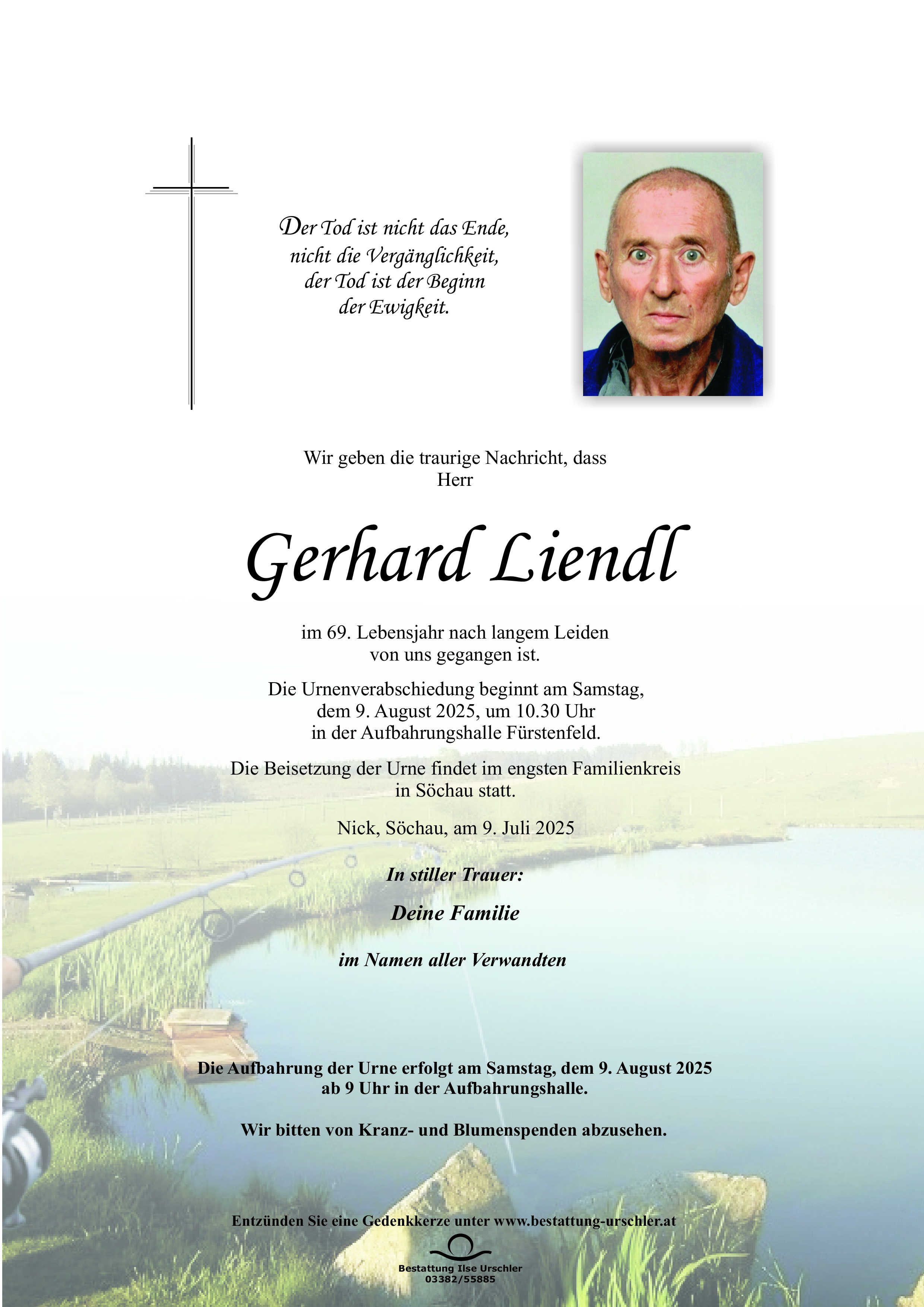 Traueranzeige von Gerhard Liendl