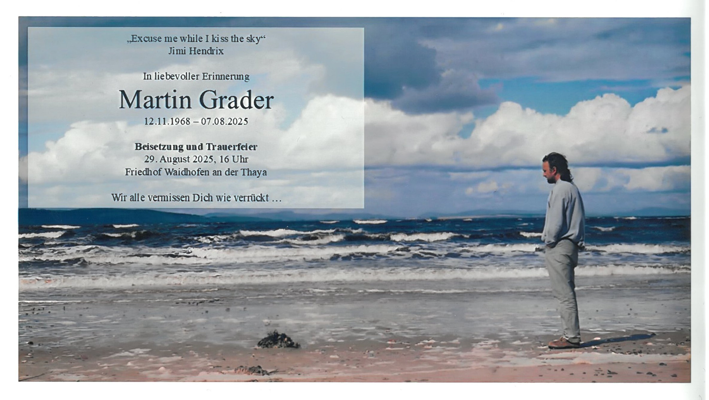 Traueranzeige von Martin Grader