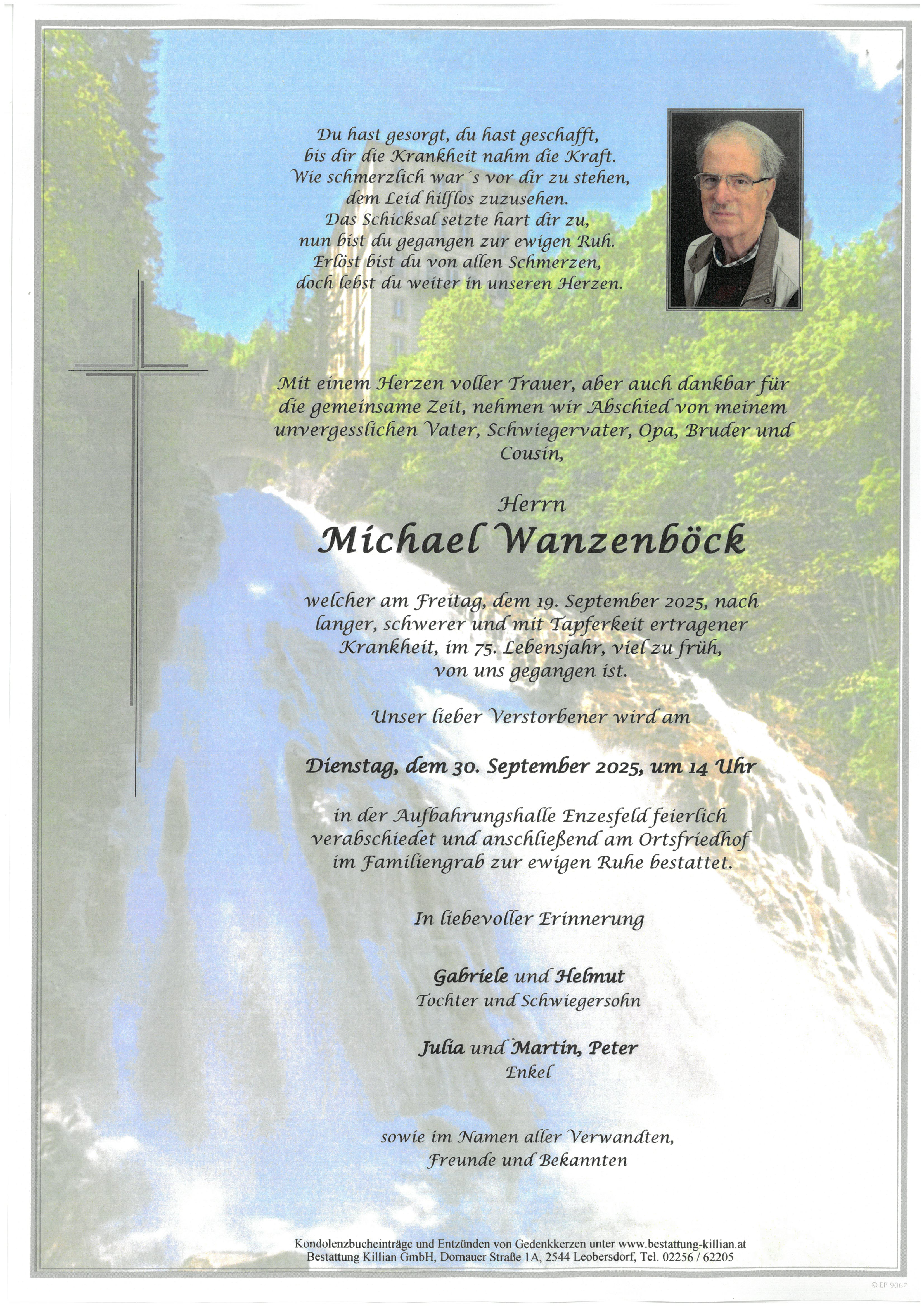 Traueranzeige von Michael Wanzenböck