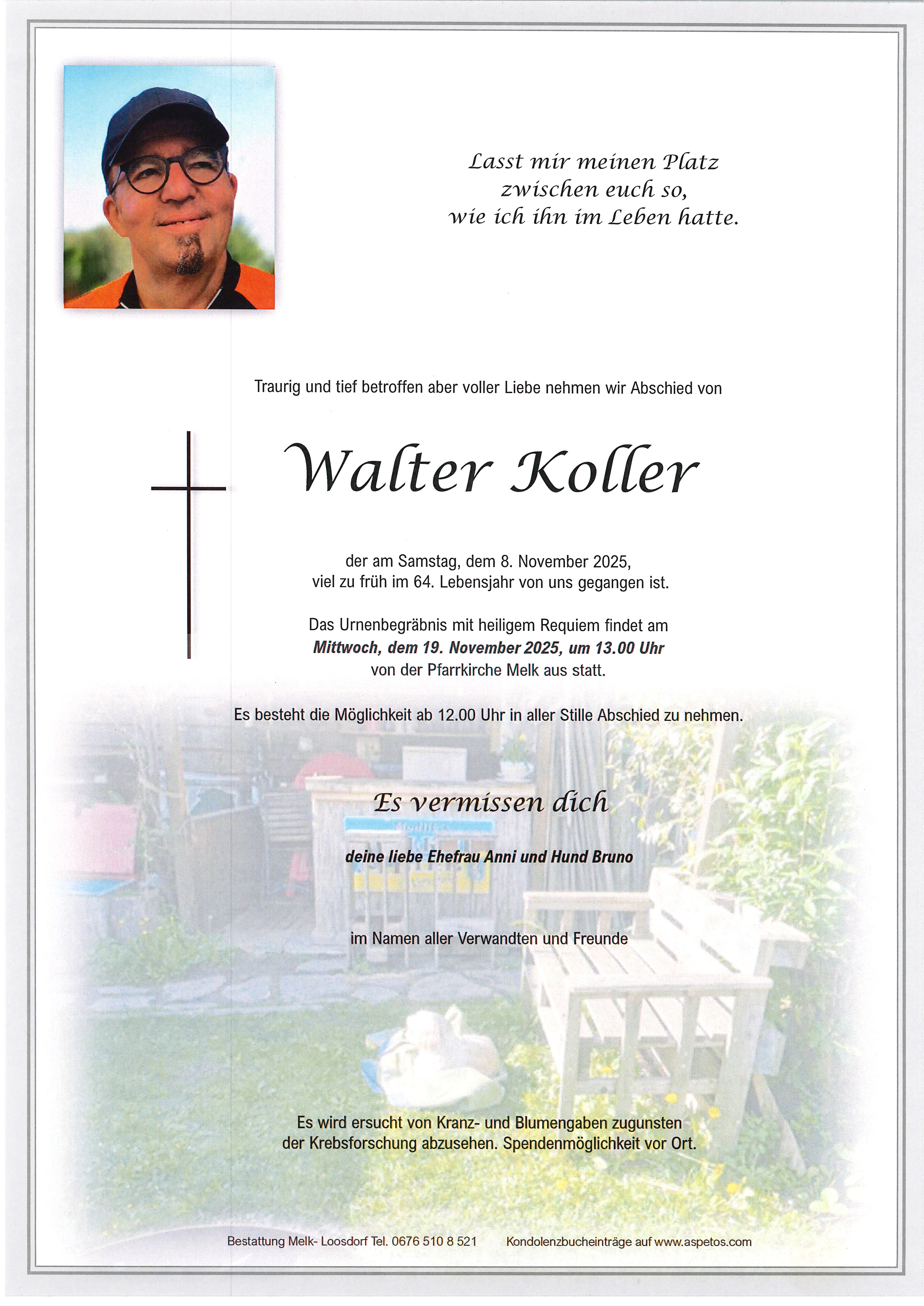 Traueranzeige von Walter Koller