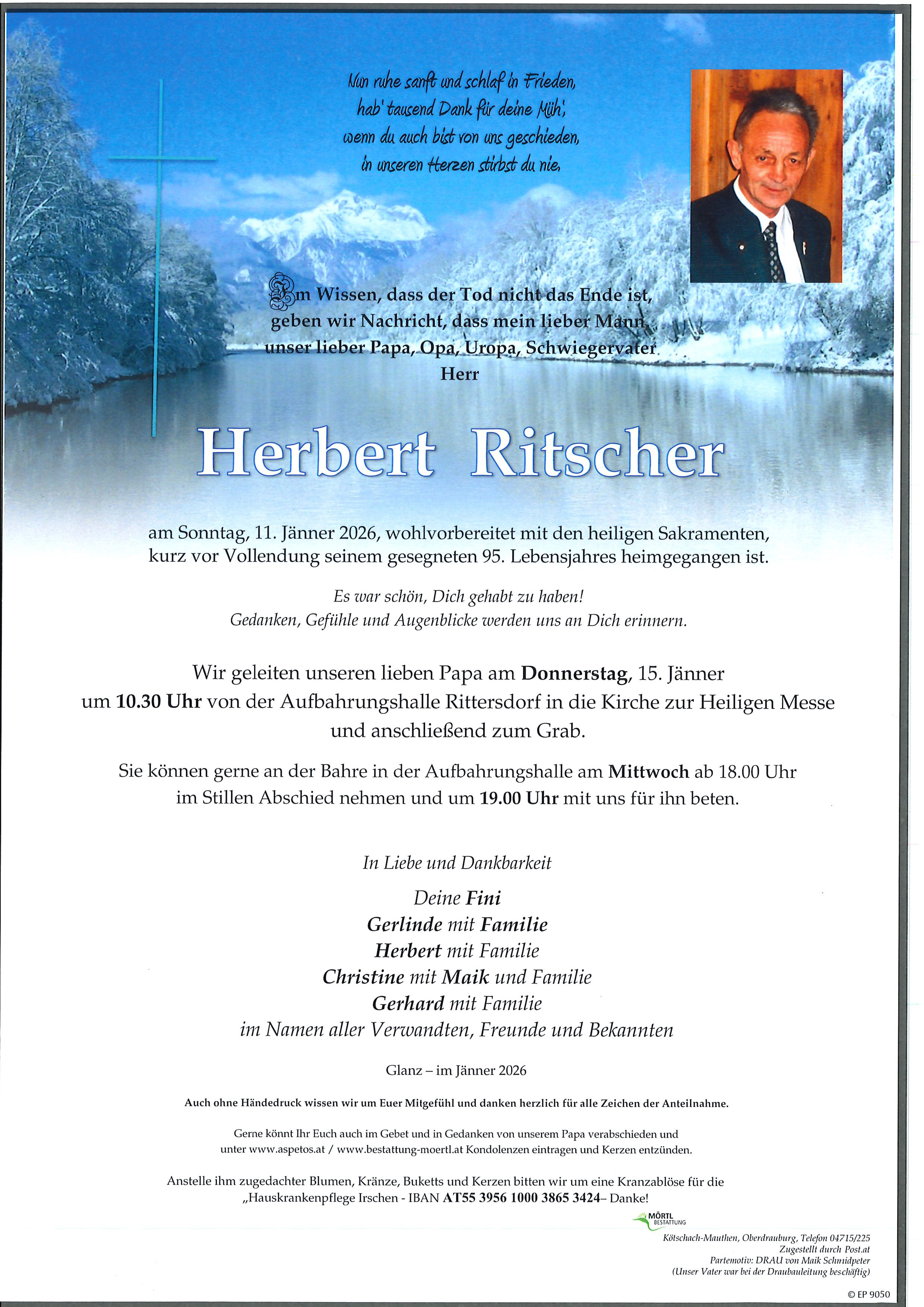 Traueranzeige von Herbert Ritscher