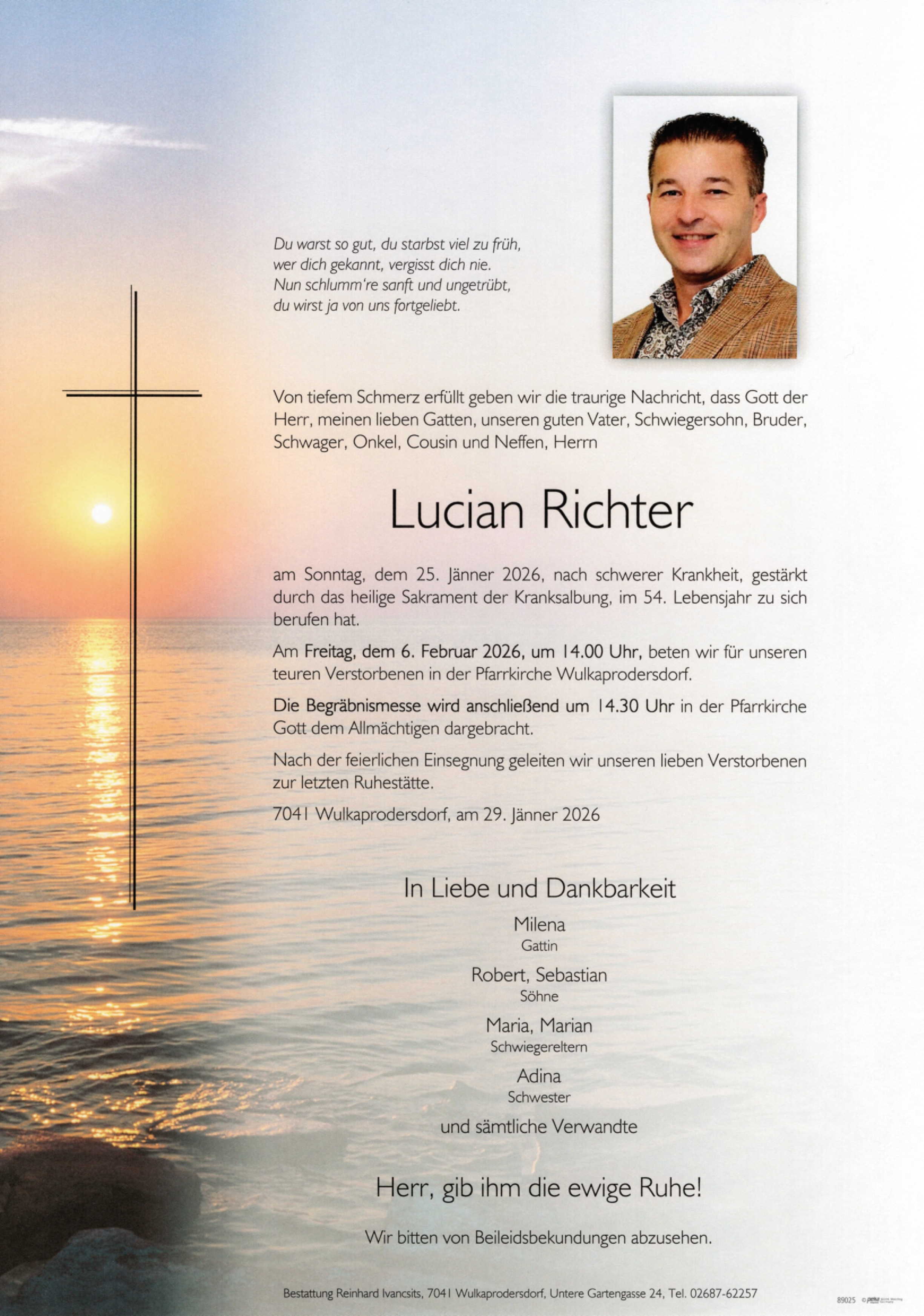 Traueranzeige von Lucian Richter