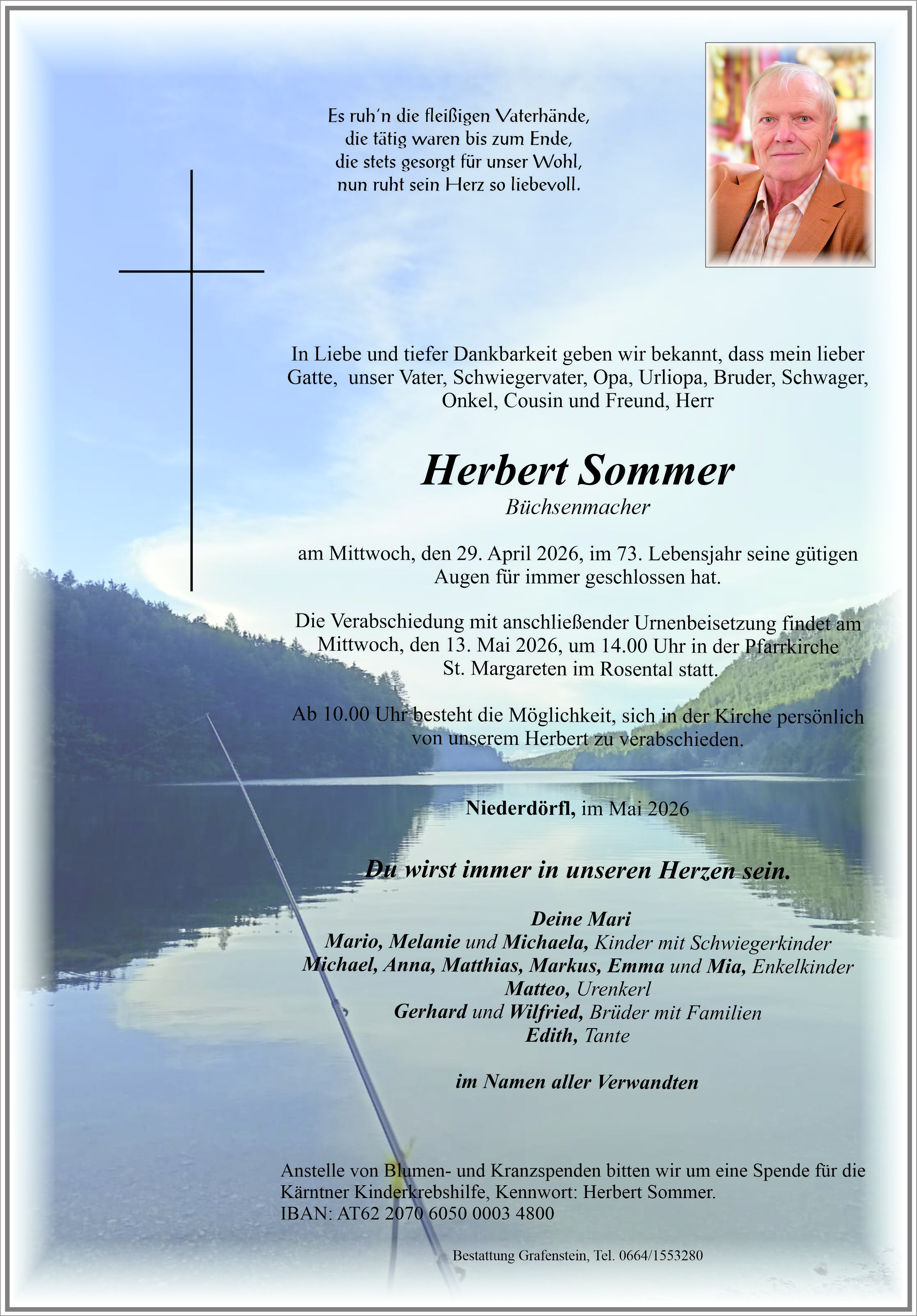 Traueranzeige von Herbert Sommer