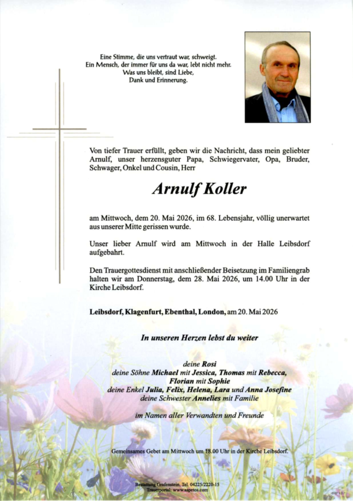 Traueranzeige von Arnulf Koller