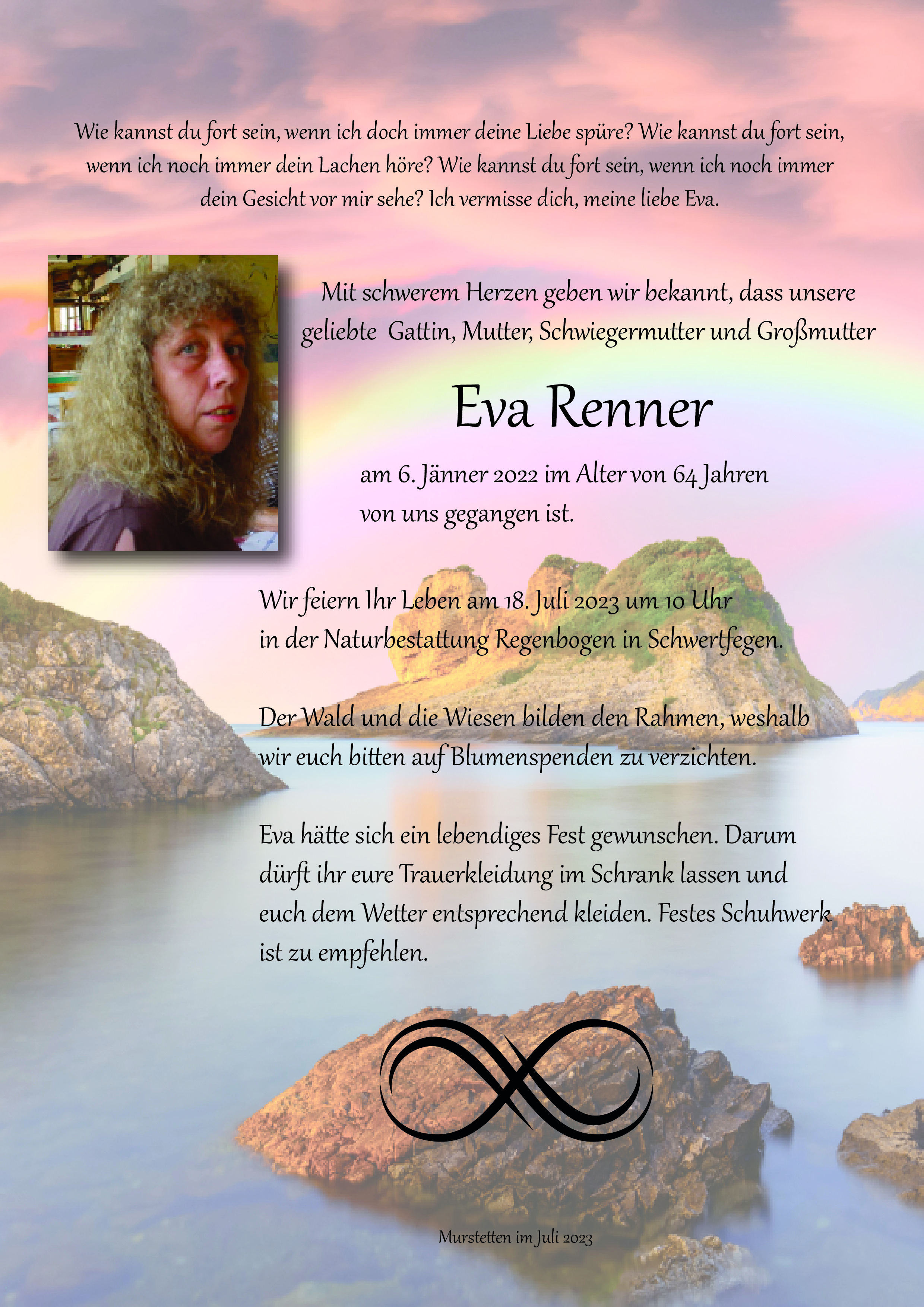 Traueranzeige von Eva Renner